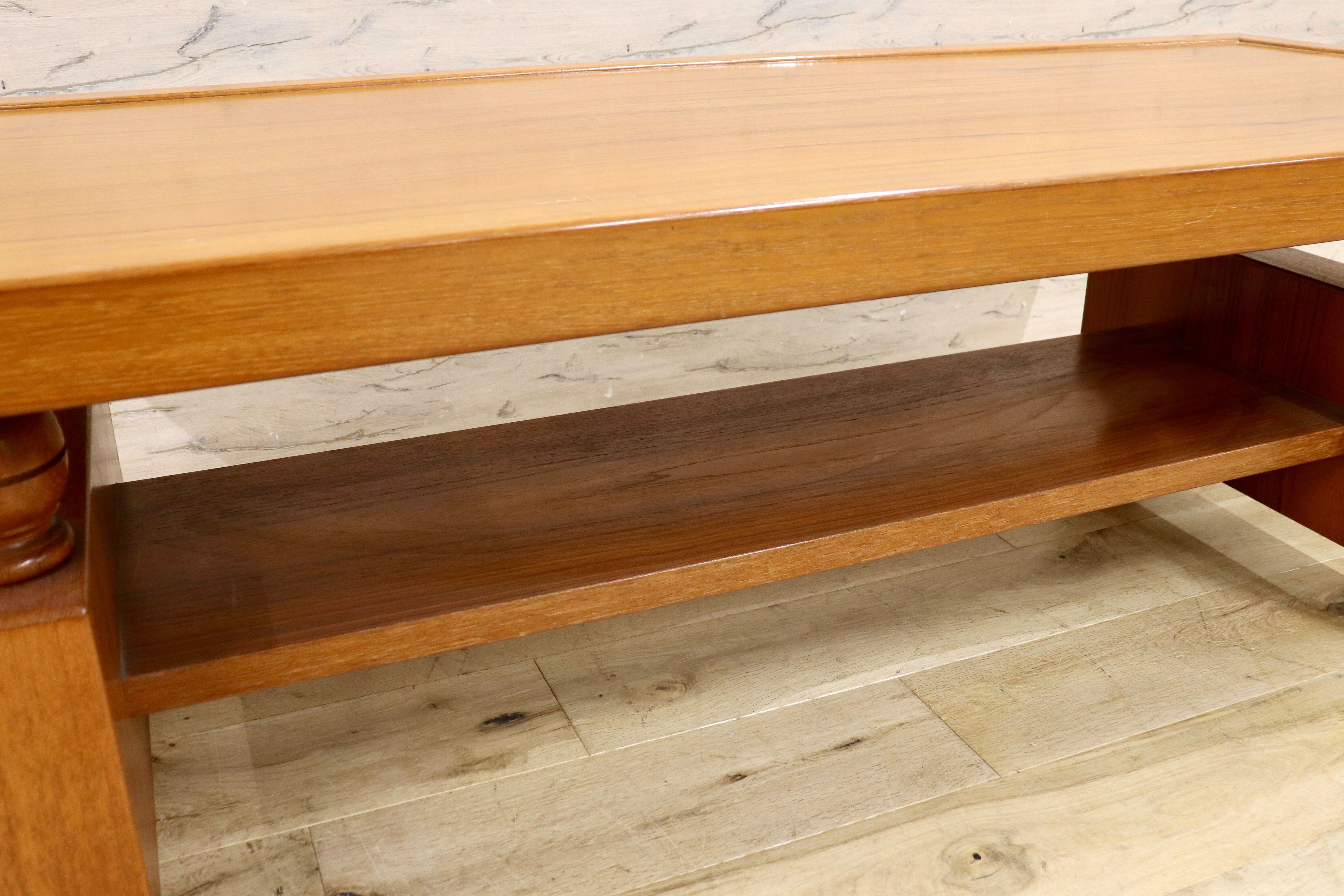 GMHK630○センターテーブル ローテーブル リビングテーブル 応接机 レトロモダン ヴィンテージ 木製家具