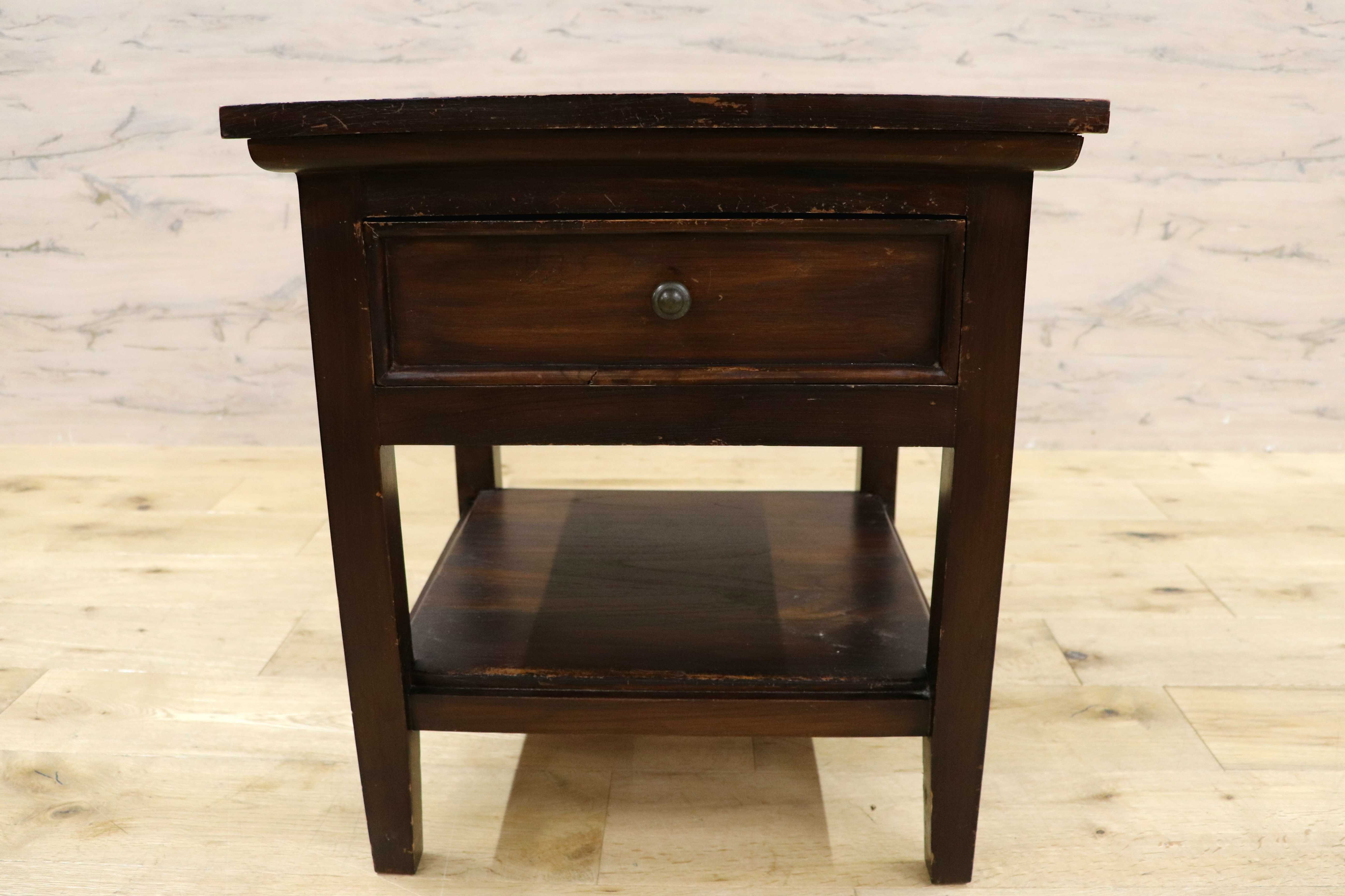 GMIK560B○ヨーロピアン アンティーク ヴィンテージ サイドテーブル コンソール チェスト キャビネットナイトテーブル 木製 電話台 花台