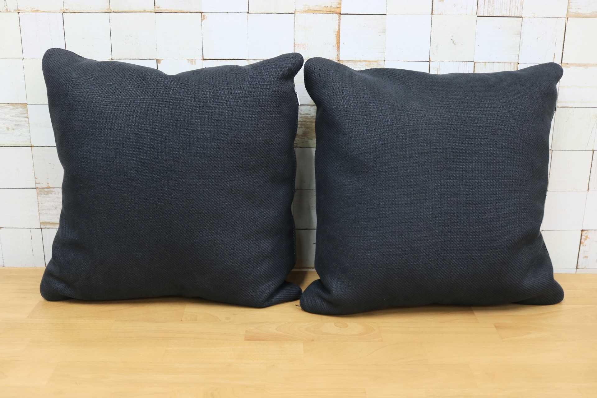 GMHS364C◯HUKLA / フクラ クッション ファブリック 2個セット ブラック