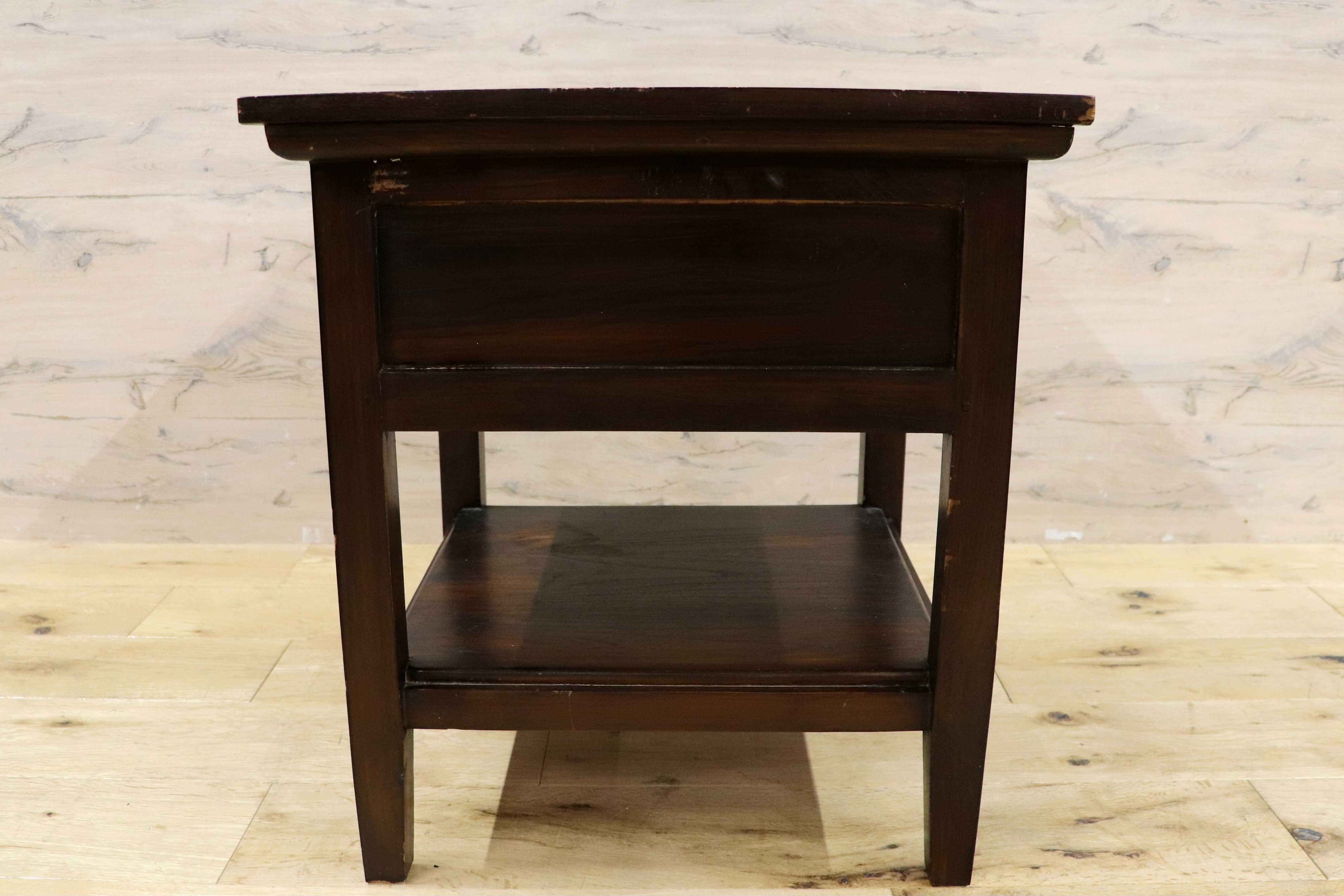 GMIK560B○ヨーロピアン アンティーク ヴィンテージ サイドテーブル コンソール チェスト キャビネットナイトテーブル 木製 電話台 花台