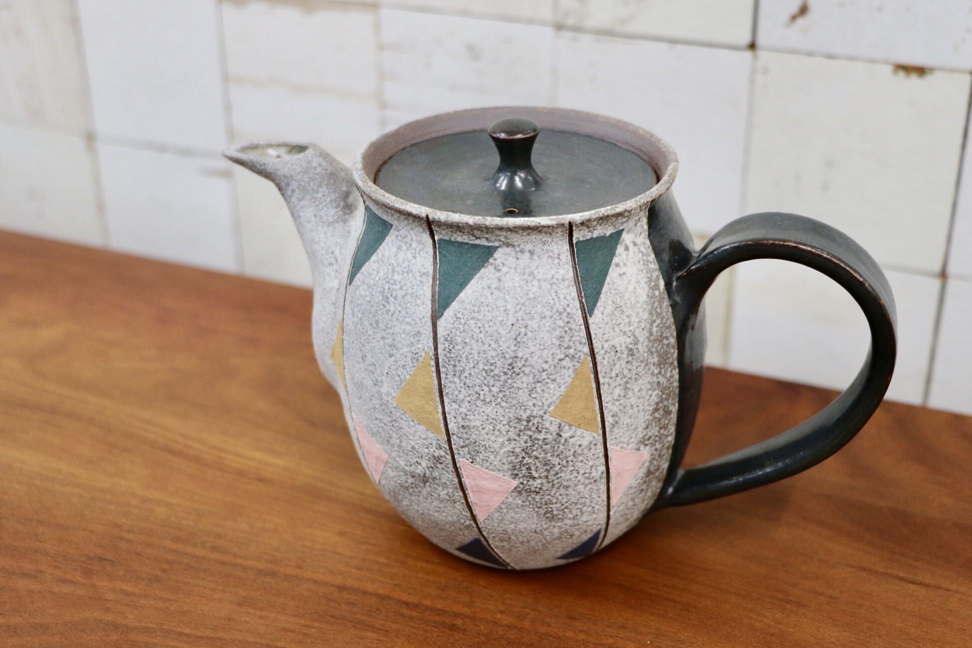 GMJO92〇市野悟窯 市野哲次 丹波焼 ティーポット 陶器 現代陶芸 丹波篠山 作家物