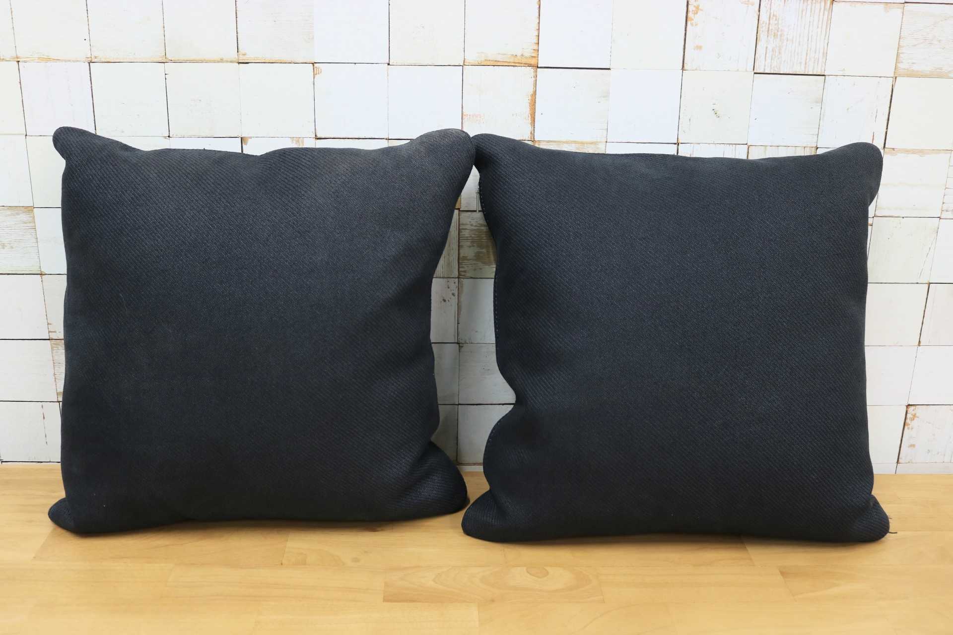 GMHS364C◯HUKLA / フクラ クッション ファブリック 2個セット ブラック