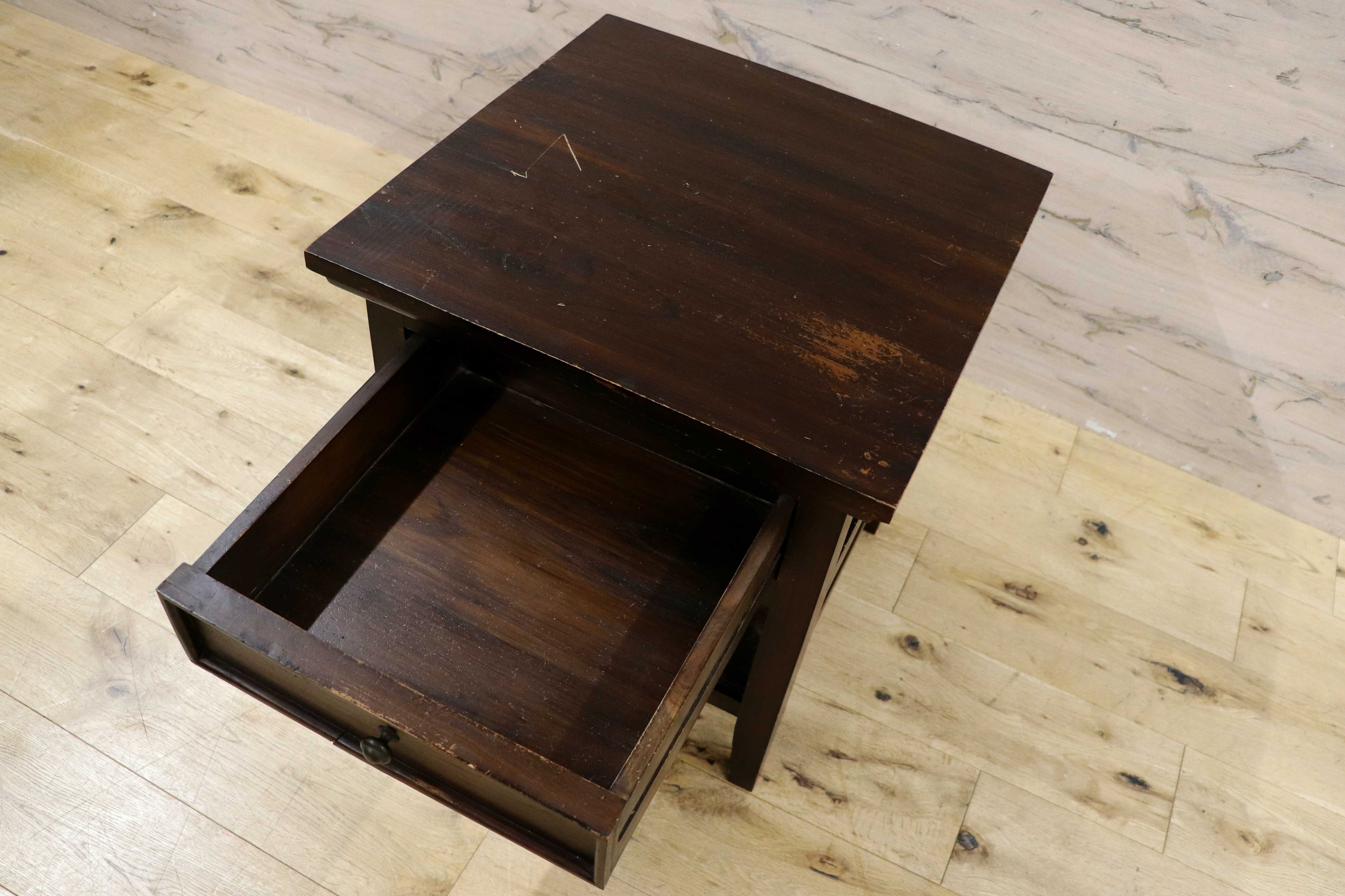 GMIK560B○ヨーロピアン アンティーク ヴィンテージ サイドテーブル コンソール チェスト キャビネットナイトテーブル 木製 電話台 花台