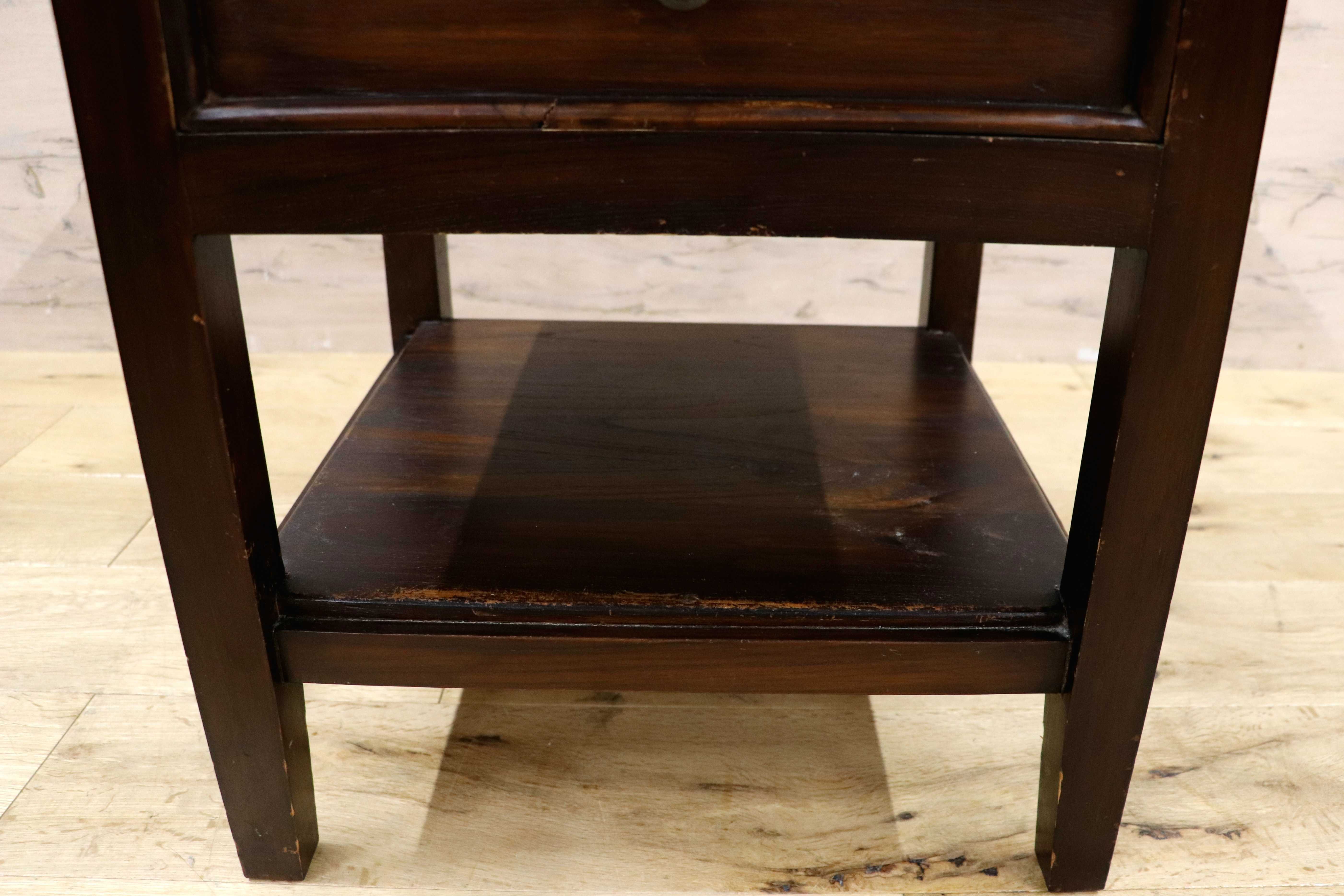 GMIK560B○ヨーロピアン アンティーク ヴィンテージ サイドテーブル コンソール チェスト キャビネットナイトテーブル 木製 電話台 花台