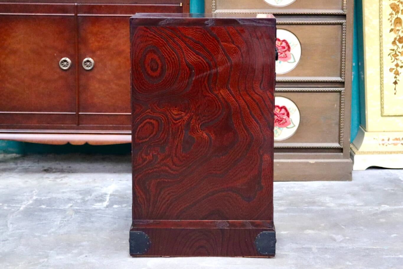 GMIH321C○筑後民芸 階段箪笥 両面 時代箪笥 和家具 和モダン 和室 座敷 古民家 チェスト 整理箪笥 引き出し収納 アンティーク レトロ