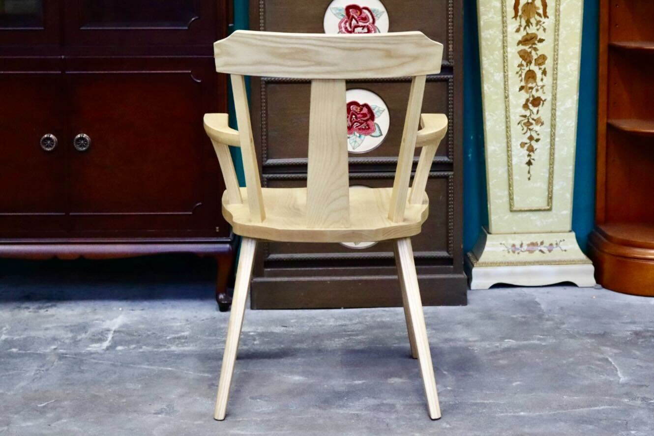 GMIH320A○らくよう工芸 飛騨家具 ダイニングチェア アームチェア 椅子 木製 無垢材 シンプル ナチュラル カントリー