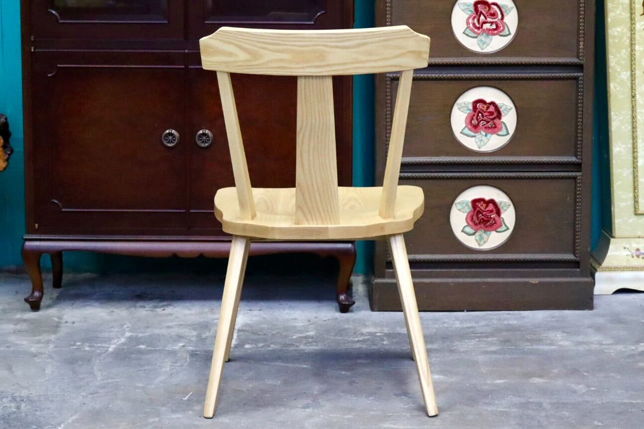 GMIH320B○らくよう工芸 飛騨家具 ダイニングチェア アームレスチェア 椅子 木製 無垢材 シンプル ナチュラル カントリー