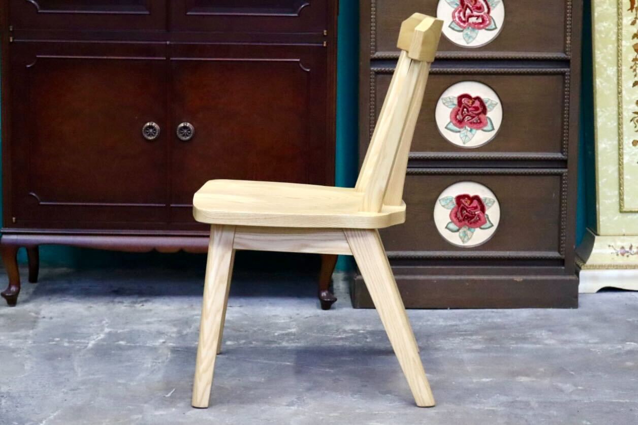 GMIH320B○らくよう工芸 飛騨家具 ダイニングチェア アームレスチェア 椅子 木製 無垢材 シンプル ナチュラル カントリー