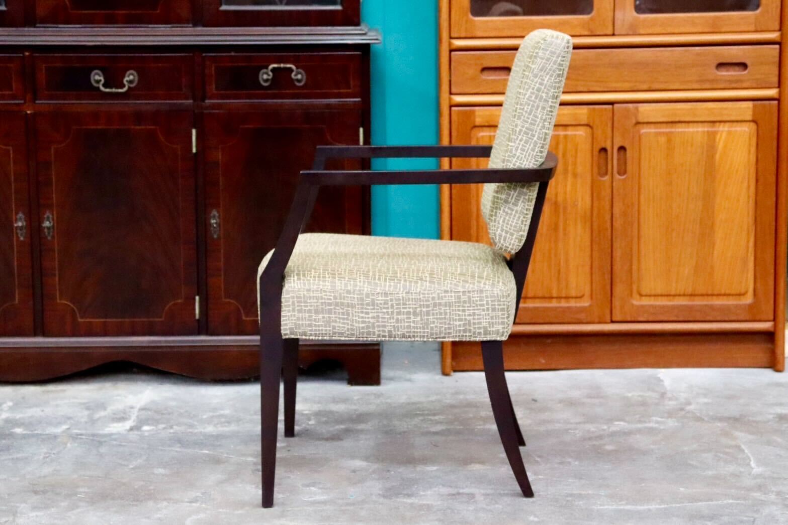 GMIH172A○ROCKSTONE / ロックストーン ダイニングチェア 椅子 アームチェア ファブリック 北欧 アンティーク モデルルーム展示品