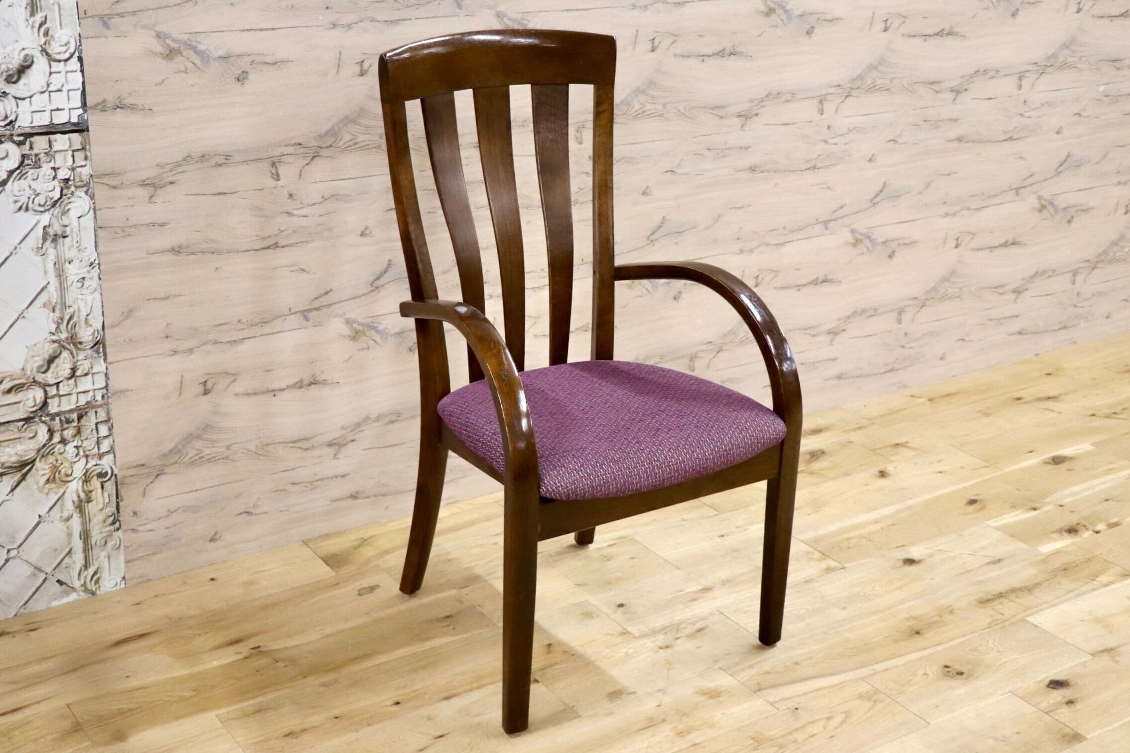 GMJH34B○karimoku / カリモク家具 ダイニングチェア アームチェア 木製 椅子 食卓椅子 ハイバック 天然木 国産家具