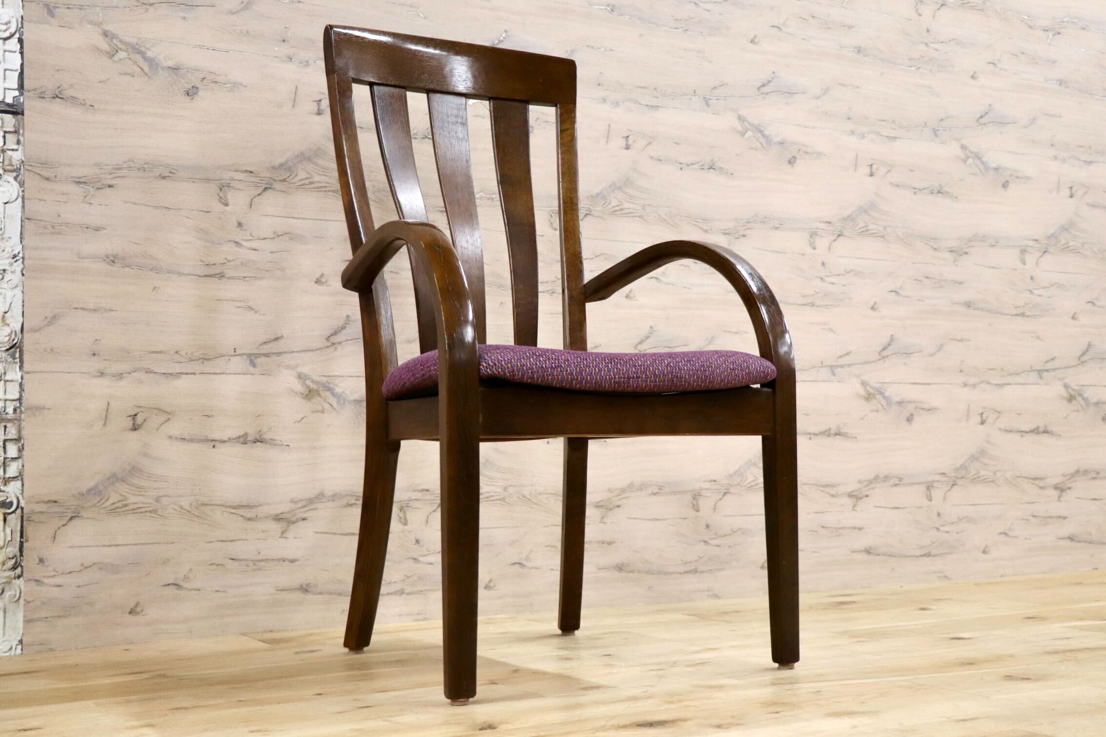 GMJH34B○karimoku / カリモク家具 ダイニングチェア アームチェア 木製 椅子 食卓椅子 ハイバック 天然木 国産家具