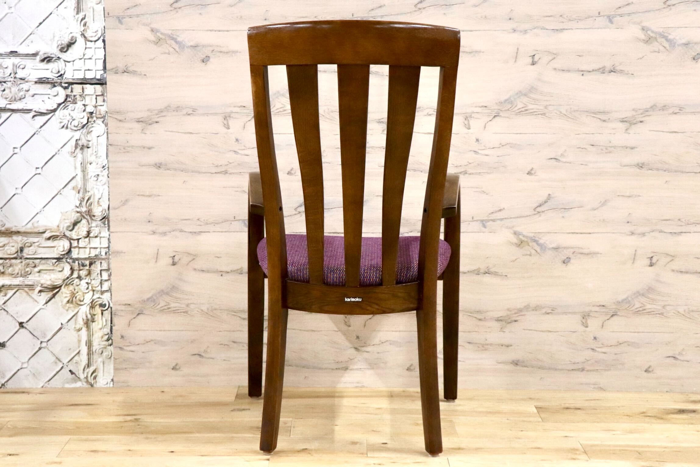 GMJH34B○karimoku / カリモク家具 ダイニングチェア アームチェア 木製 椅子 食卓椅子 ハイバック 天然木 国産家具