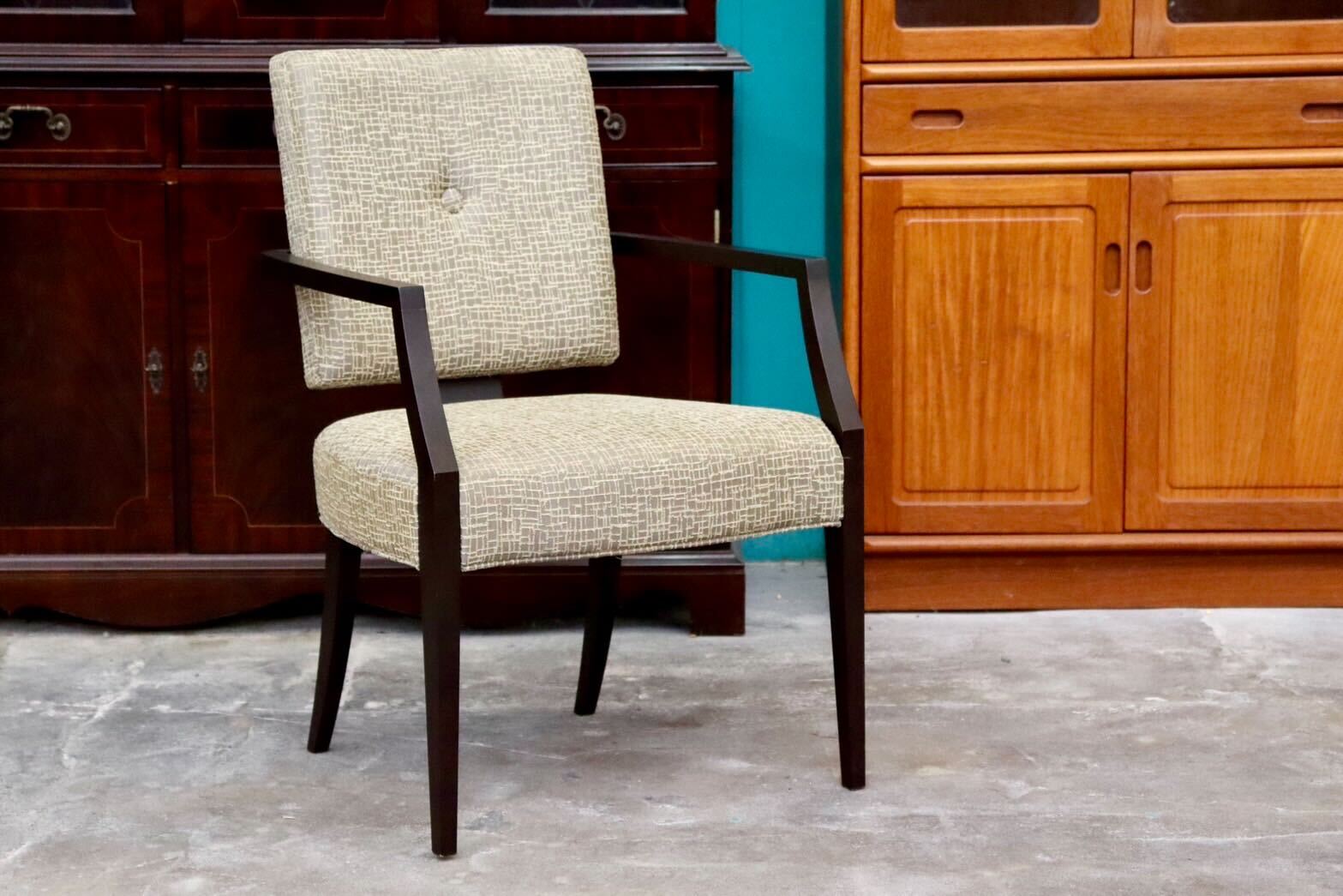 GMIH172B○ROCKSTONE / ロックストーン ダイニングチェア 椅子 アームチェア ファブリック 北欧スタイル モデルルーム展示品