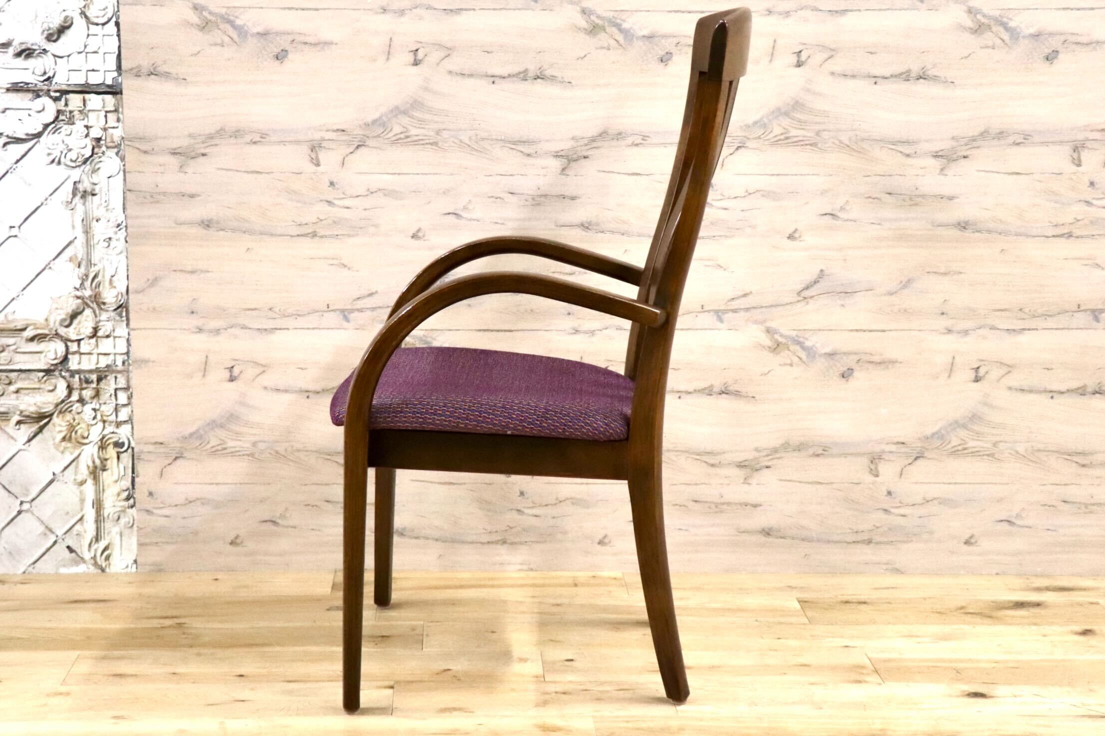 GMJH34B○karimoku / カリモク家具 ダイニングチェア アームチェア 木製 椅子 食卓椅子 ハイバック 天然木 国産家具