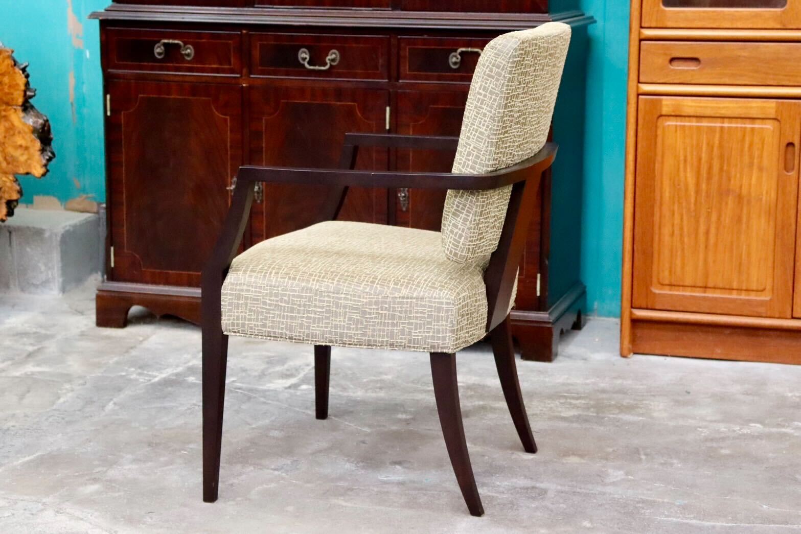 GMIH172B○ROCKSTONE / ロックストーン ダイニングチェア 椅子 アームチェア ファブリック 北欧スタイル モデルルーム展示品