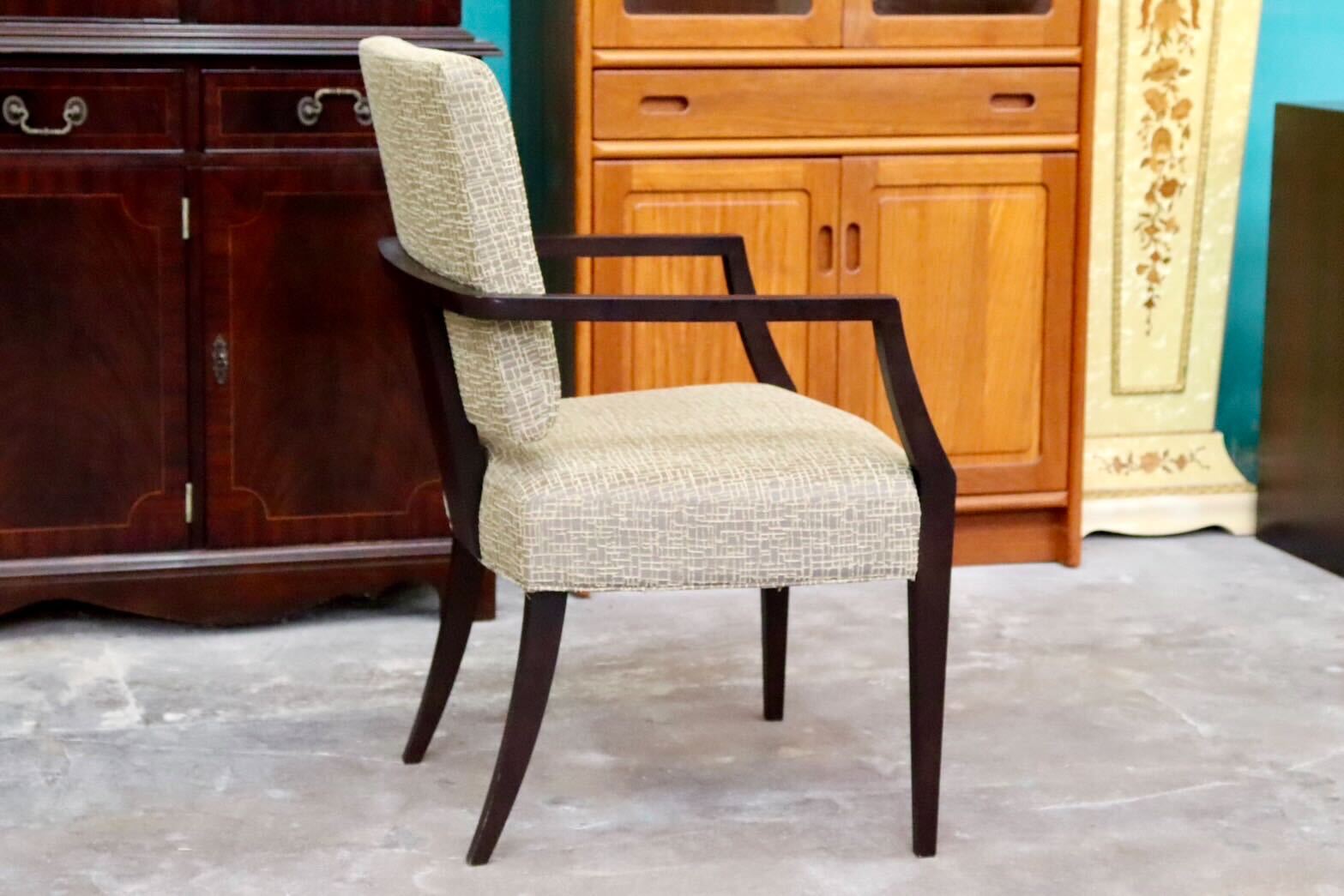 GMIH172B○ROCKSTONE / ロックストーン ダイニングチェア 椅子 アームチェア ファブリック 北欧スタイル モデルルーム展示品