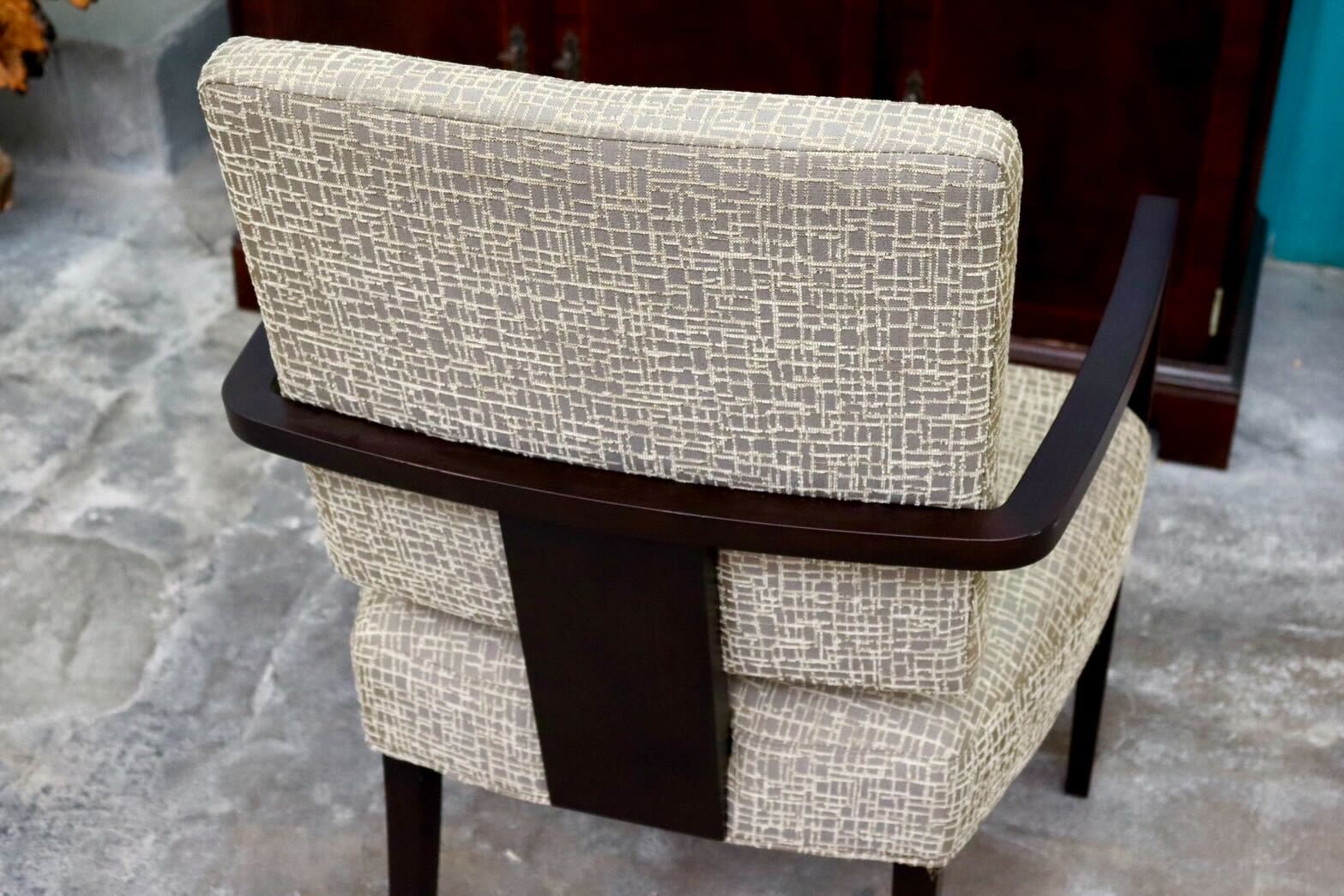 GMIH172B○ROCKSTONE / ロックストーン ダイニングチェア 椅子 アームチェア ファブリック 北欧スタイル モデルルーム展示品