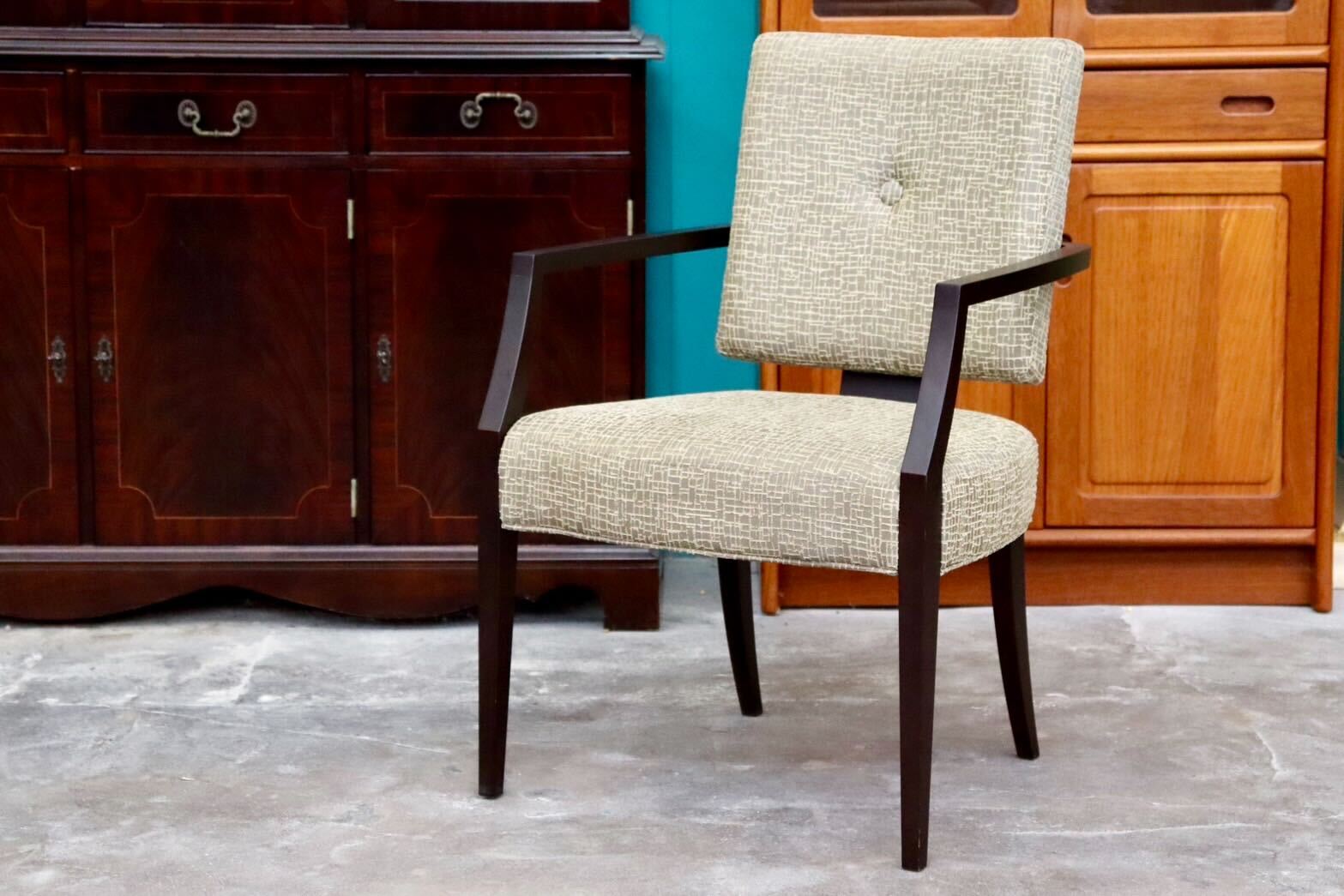 GMIH172C○ROCKSTONE / ロックストーン ダイニングチェア 椅子 アームチェア ファブリック 北欧スタイル モデルルーム展示品