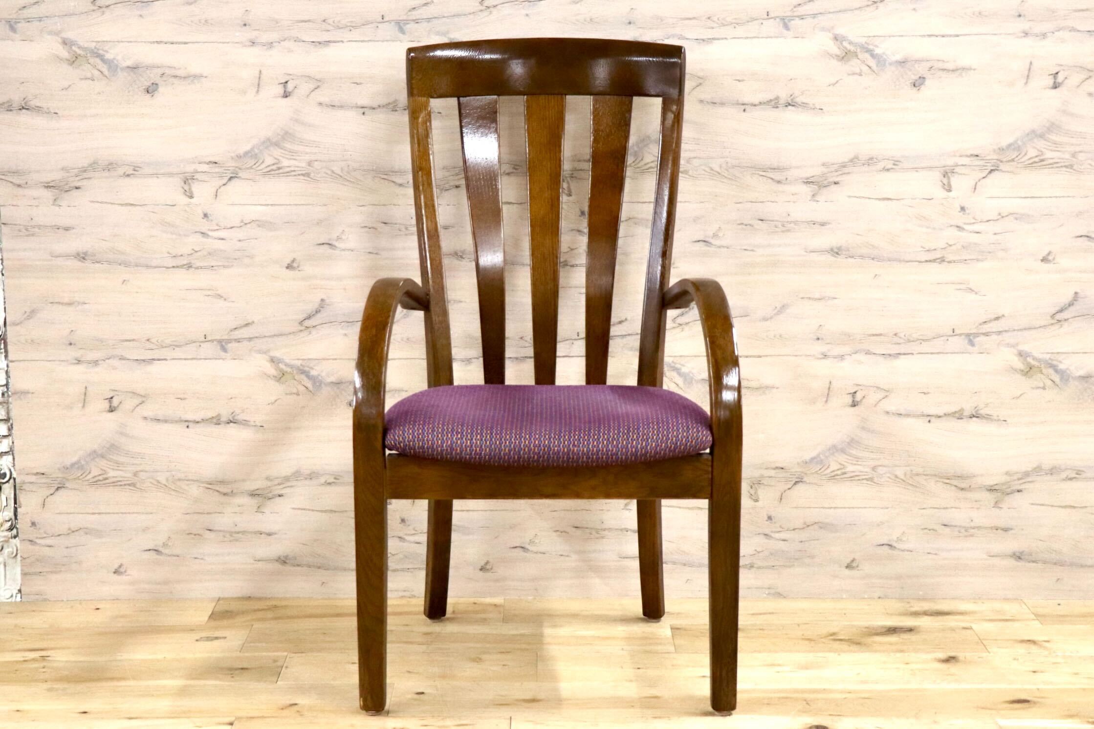 GMJH34C○karimoku / カリモク家具 ダイニングチェア アームチェア 木製 椅子 食卓椅子 ハイバック 天然木 国産家具