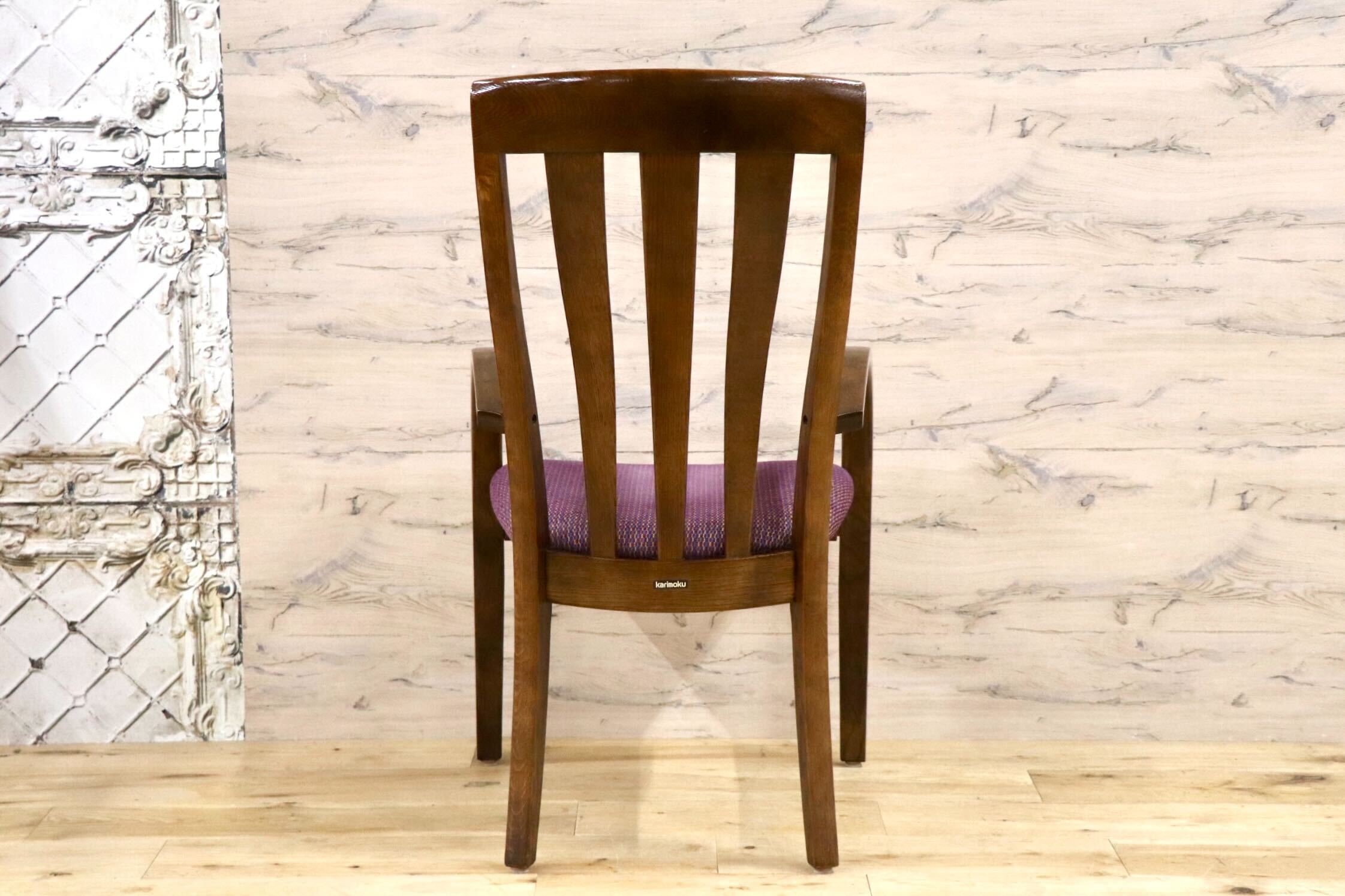 GMJH34C○karimoku / カリモク家具 ダイニングチェア アームチェア 木製 椅子 食卓椅子 ハイバック 天然木 国産家具