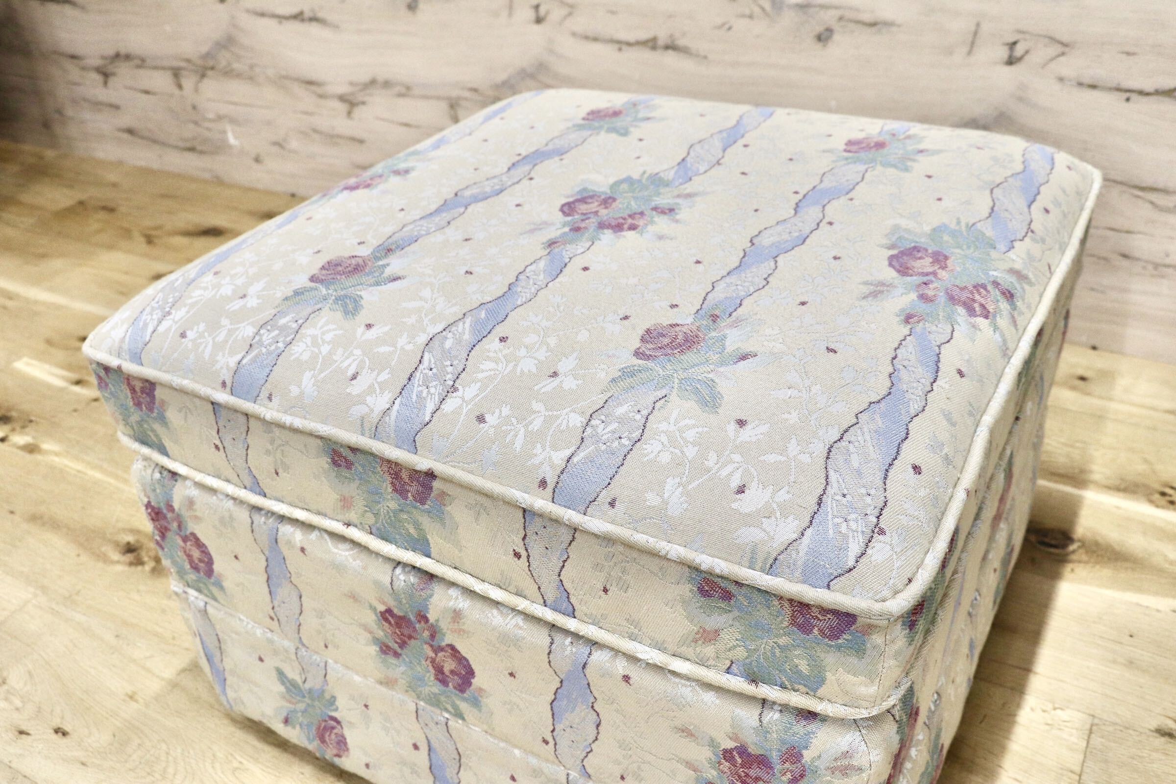 GMJS259E○domani / ドマーニ Louis XV ルイ15世 スツール オットマン ローチェア 西洋 アンティーク カリモク最高峰 定価約11万円