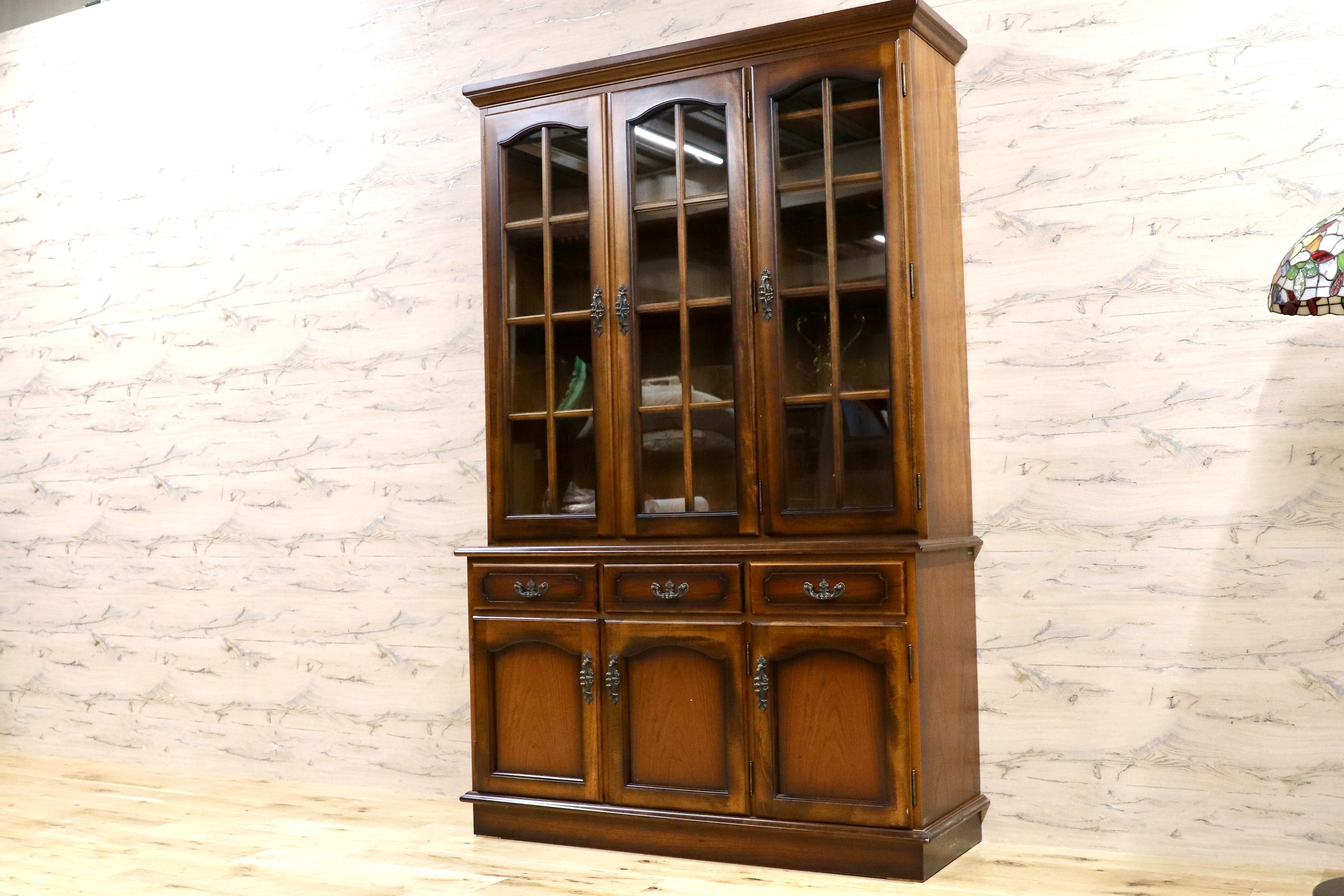 GMGT240○karimoku / カリモク コロニアル 食器棚 水屋棚 カップボード キッチンボード オールド カントリー 飾り棚 キャビネット 約37万