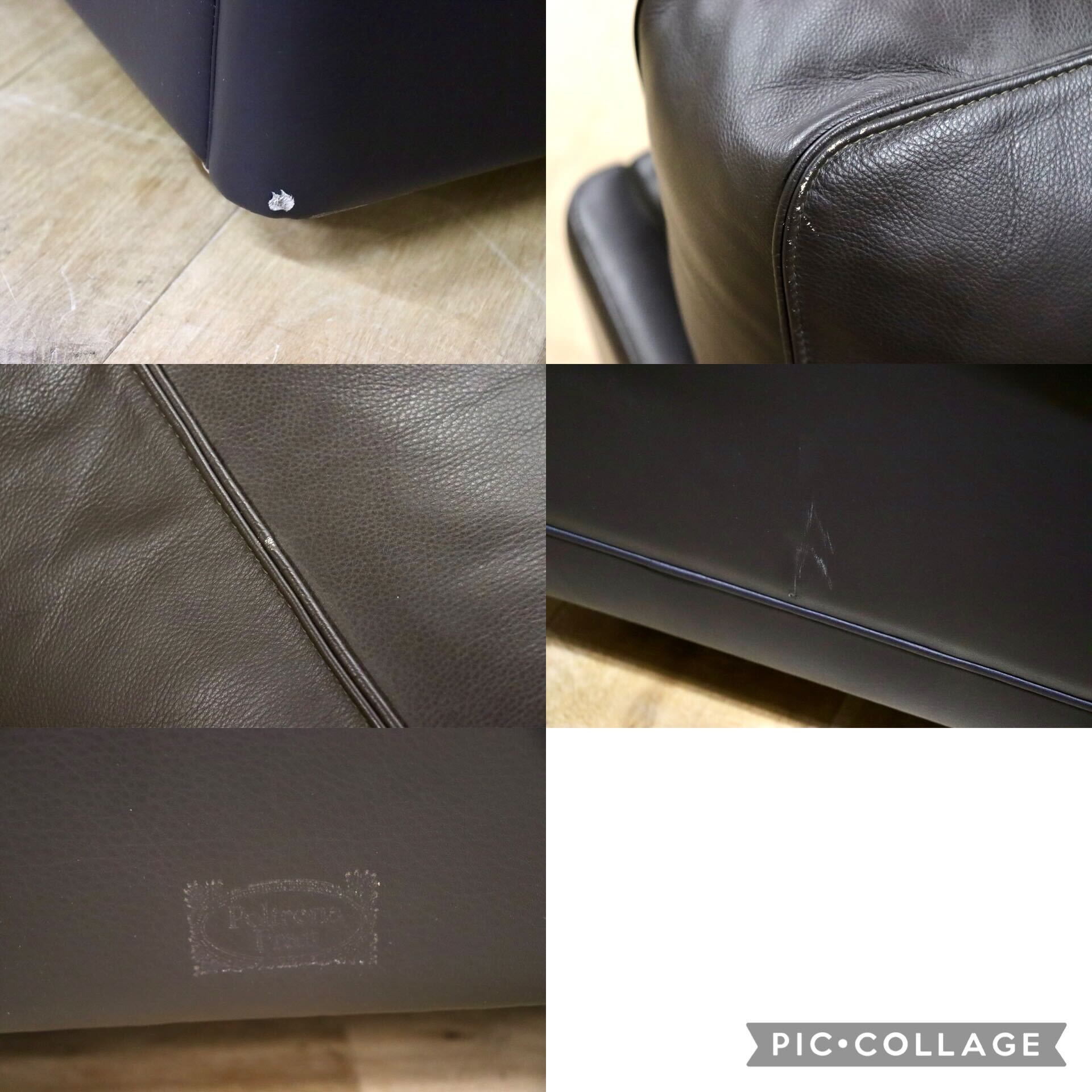 GMHN201C○PoltronaFrau / ポルトローナフラウ 1人掛けソファ シングルソファ イタリア製 総革 ダークブラウン IDC大塚家具 定価約150万