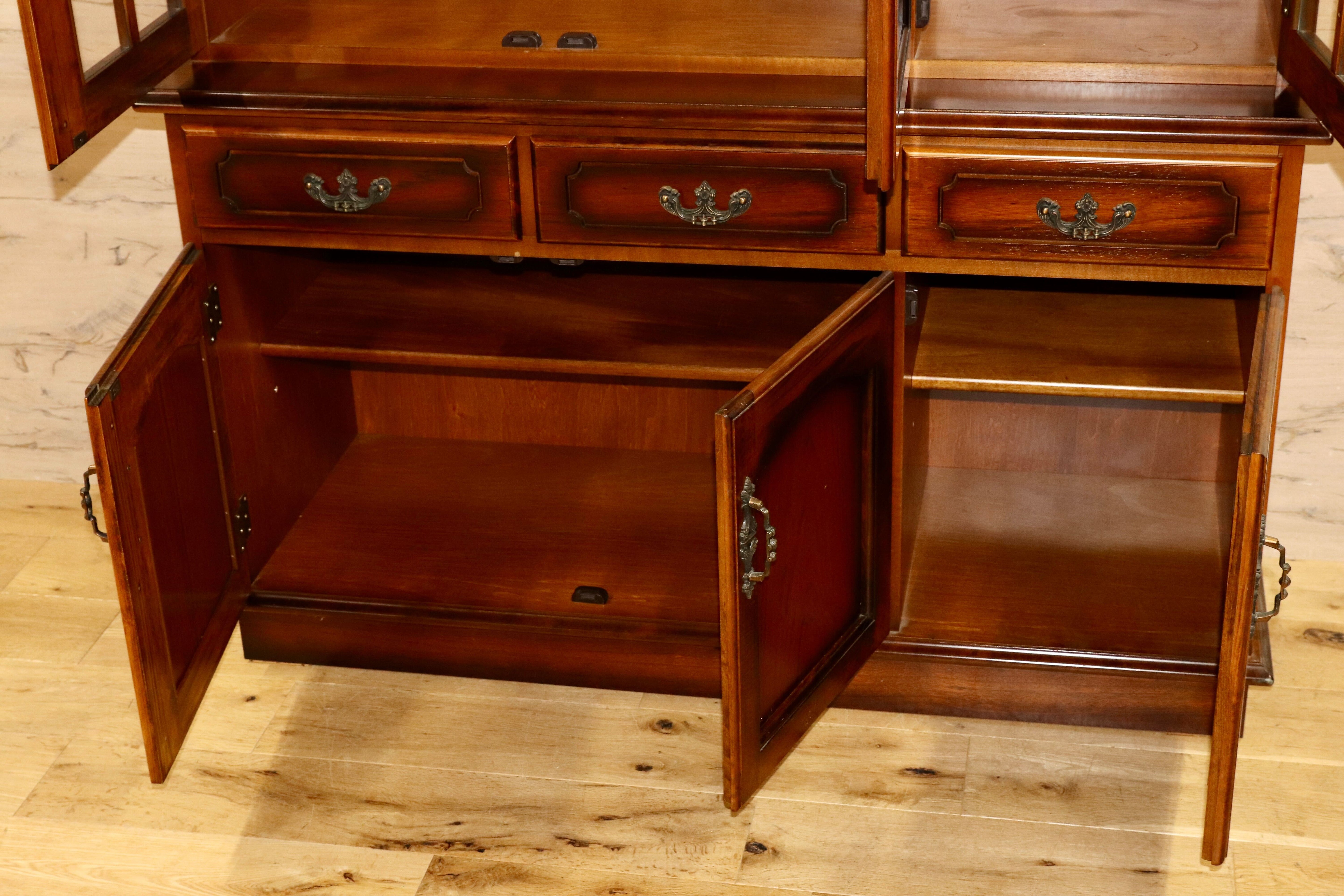 GMGT240○karimoku / カリモク コロニアル 食器棚 水屋棚 カップボード キッチンボード オールド カントリー 飾り棚 キャビネット 約37万