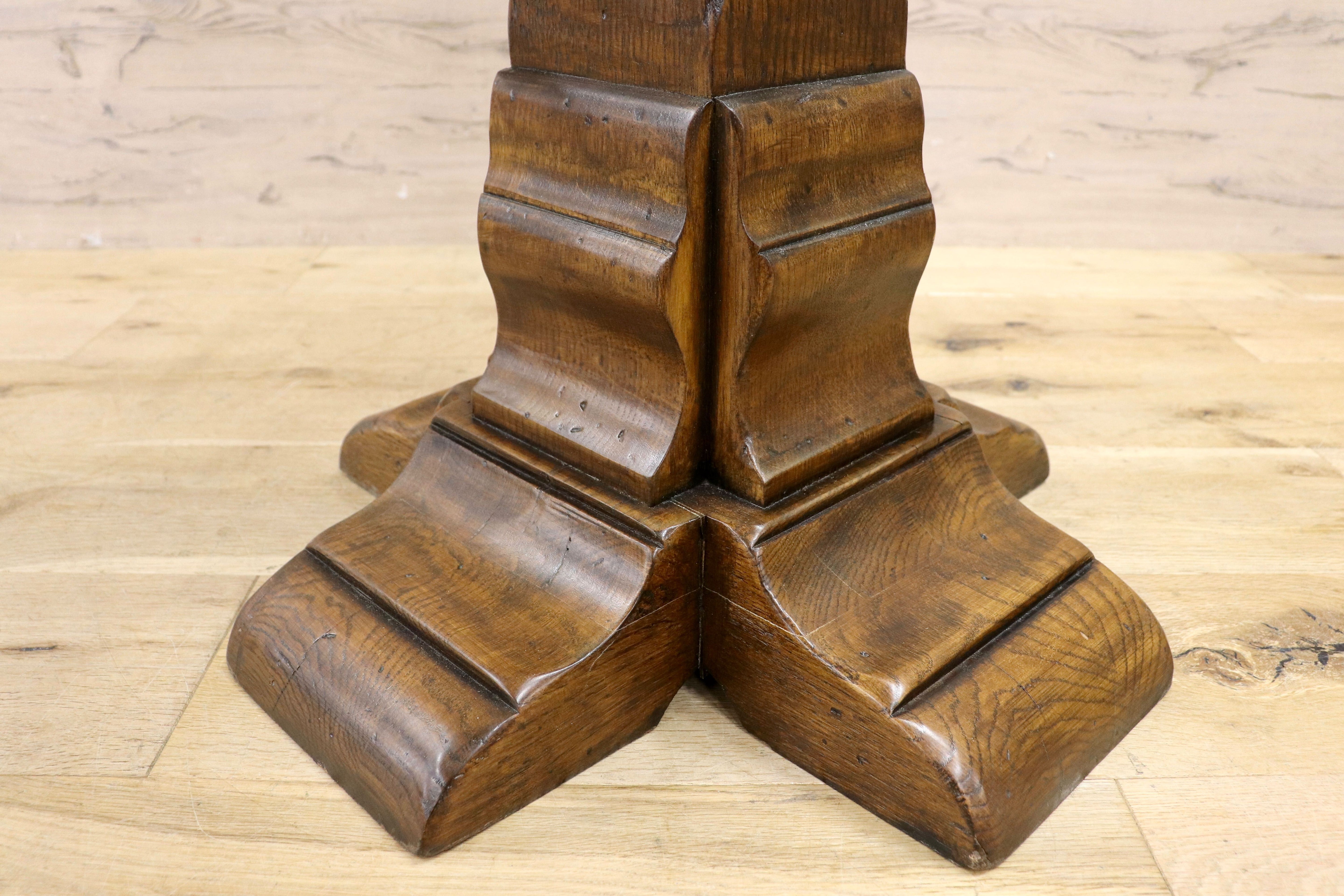 GMIK7A○スペイン製 カスティリアンスタイル バースツール ハイチェア カウンター 回転式 椅子 オーク 本革 アンティーク ヴィンテージ