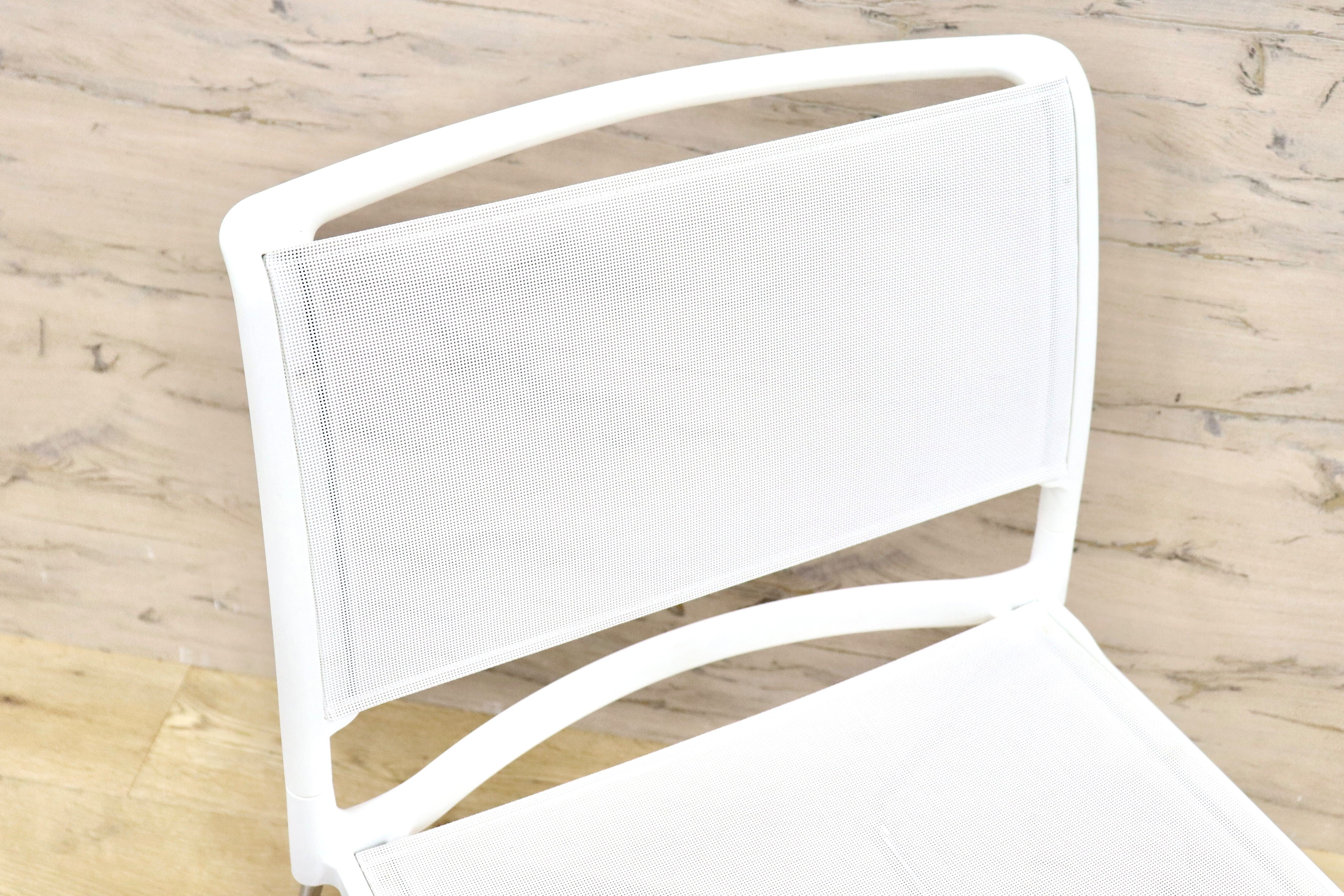 GMHF41C○wilkhahn / ウィルクハーン 230 range alineダイニングチェア 椅子 2脚セット スタッキング ホワイト メッシュ 16.4万