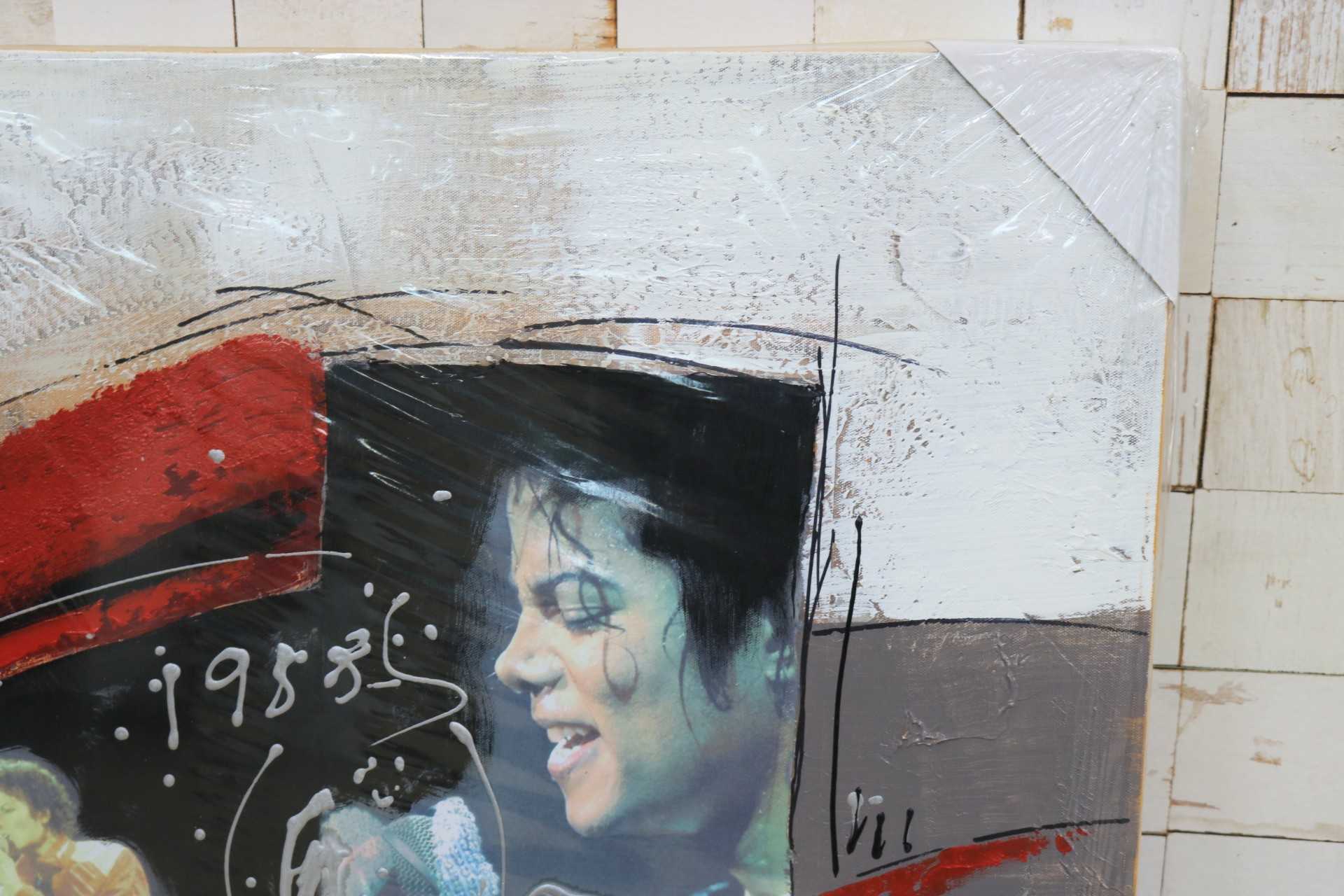 GMIK749U◯マイケル・ジャクソン アートパネル 大型 インテリアボード コラージュアート