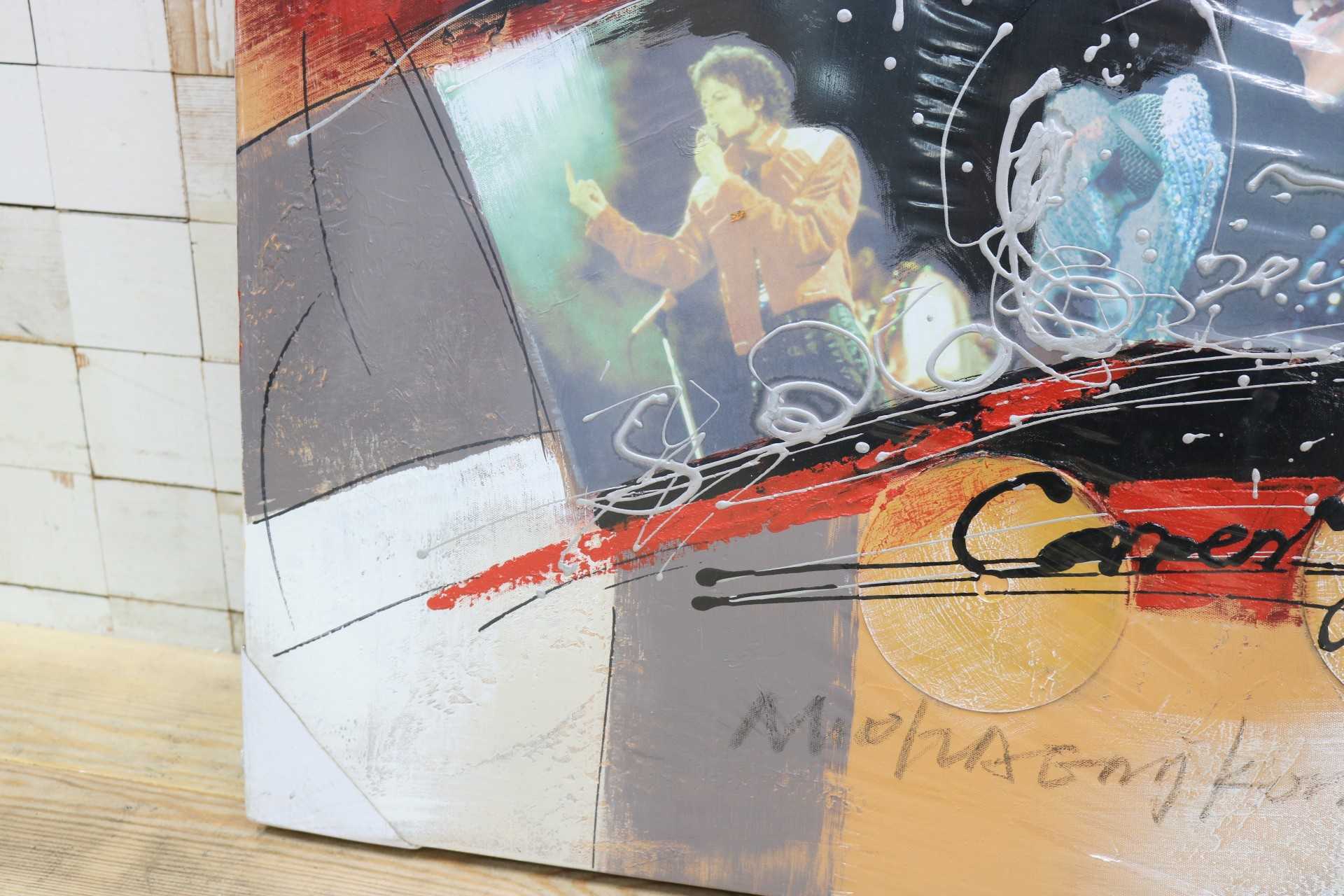 GMIK749U◯マイケル・ジャクソン アートパネル 大型 インテリアボード コラージュアート