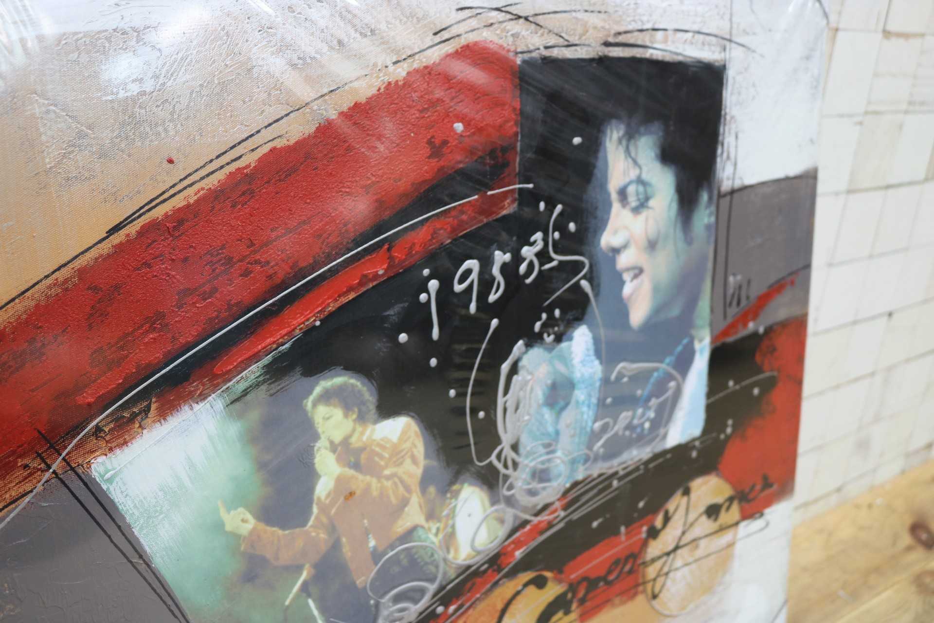 GMIK749U◯マイケル・ジャクソン アートパネル 大型 インテリアボード コラージュアート