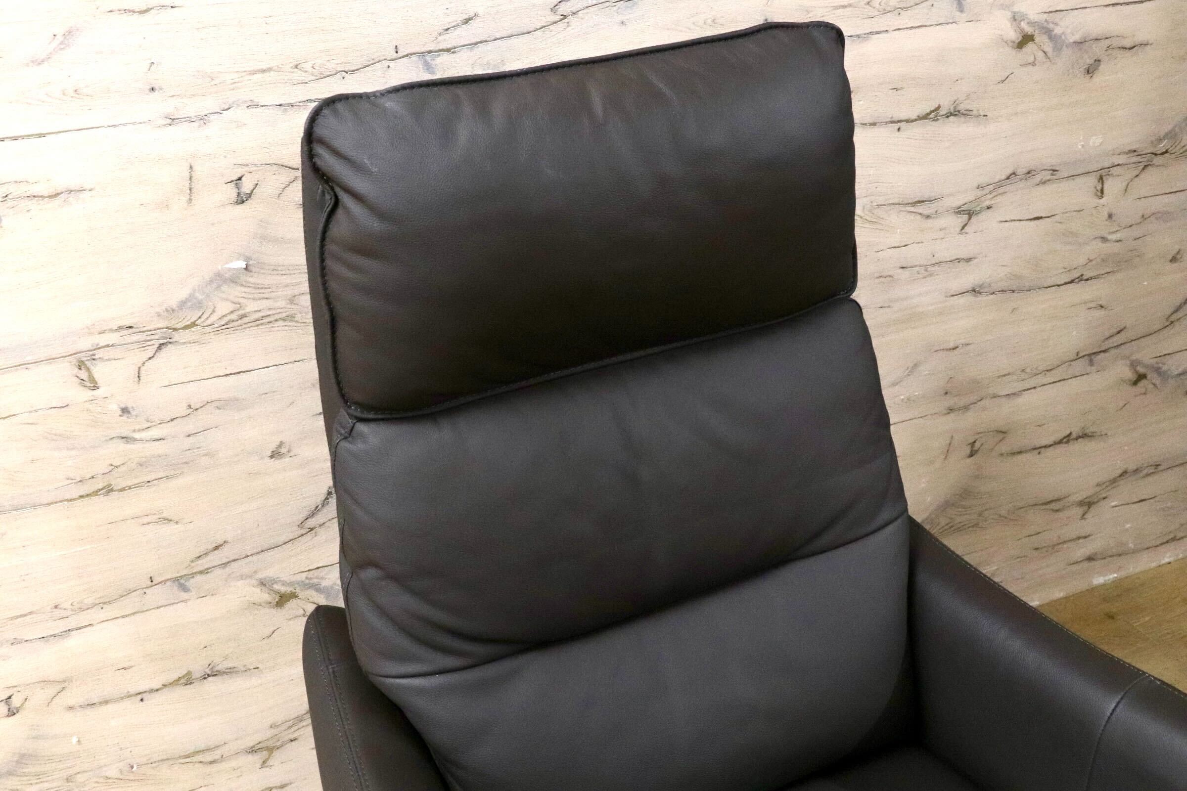 GMIS165A○NITORI / ニトリ 電動 リクライニングチェア パーソナルチェア リクライニングソファ 本革 定価約10万