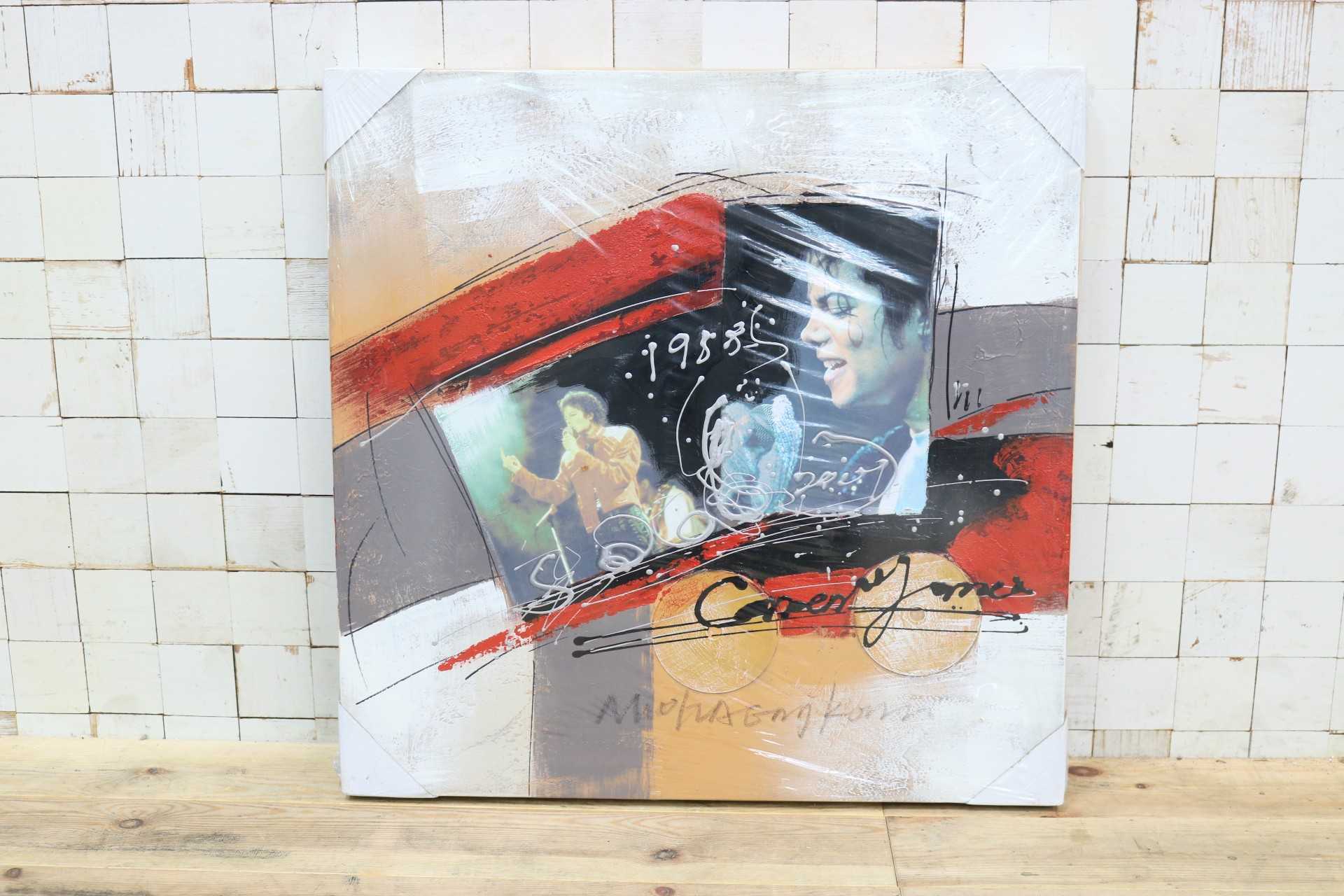 GMIK749U◯マイケル・ジャクソン アートパネル 大型 インテリアボード コラージュアート