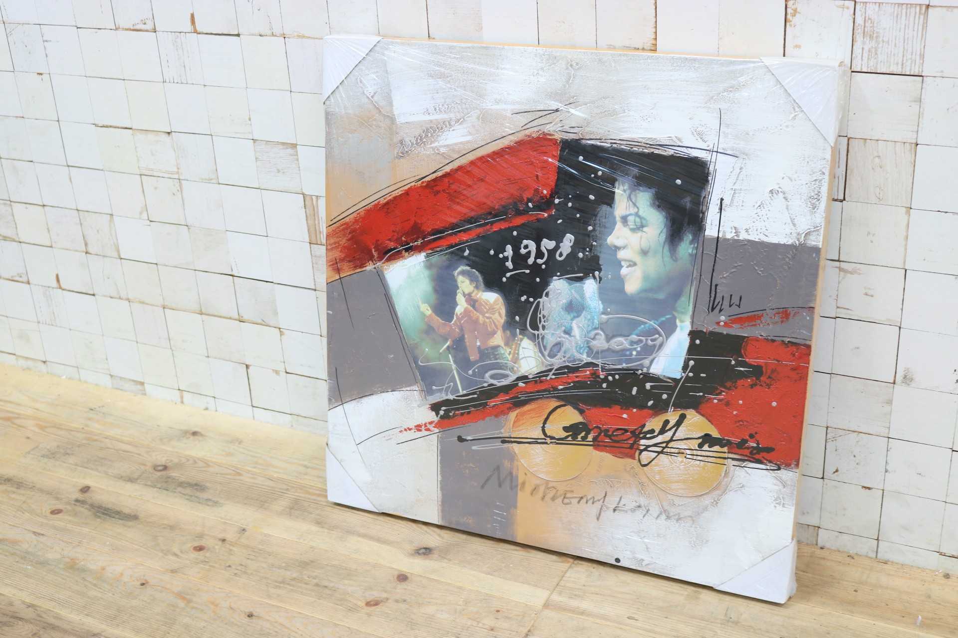 GMIK749V◯マイケル・ジャクソン アートパネル 大型 インテリアボード コラージュアート