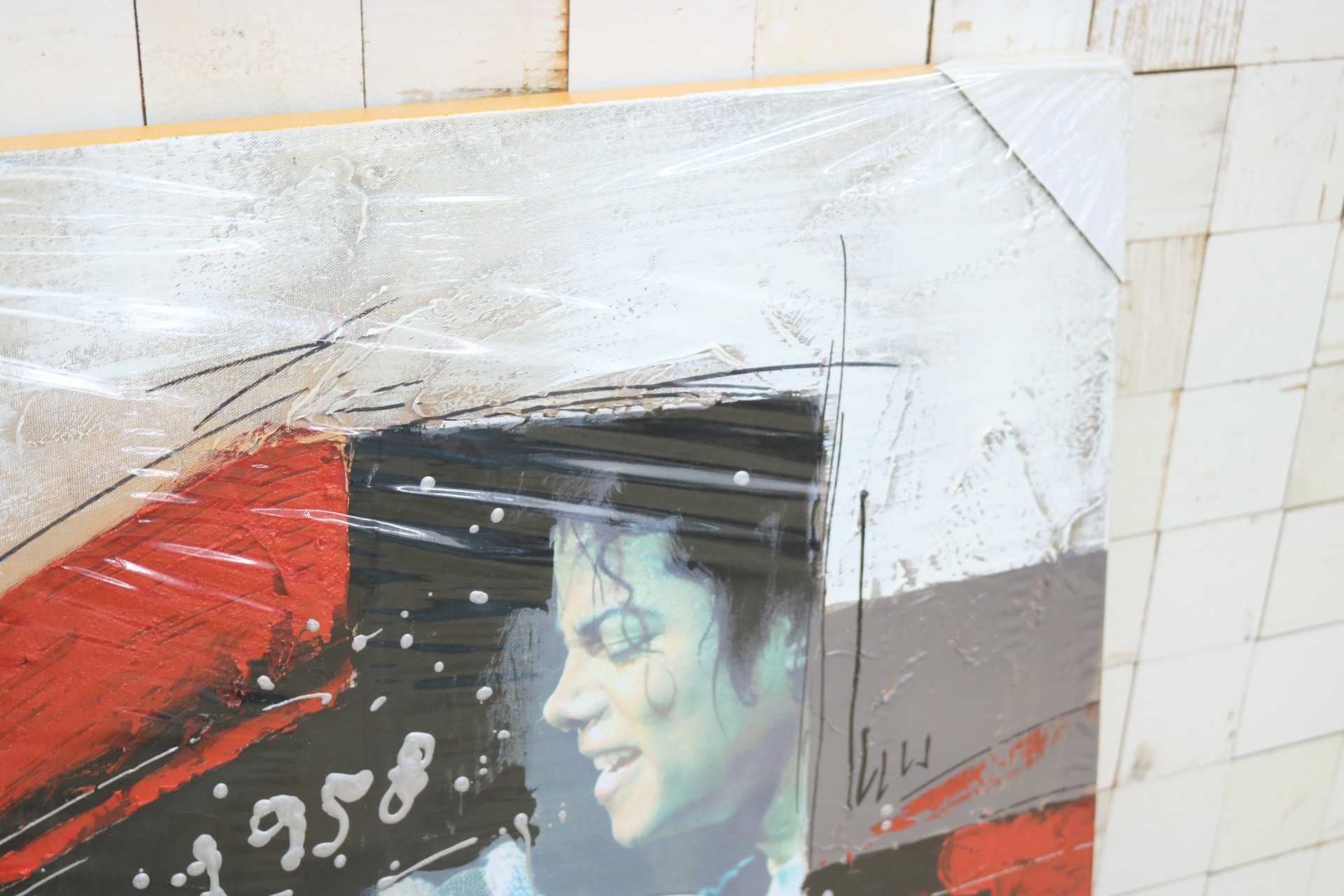 GMIK749V◯マイケル・ジャクソン アートパネル 大型 インテリアボード コラージュアート