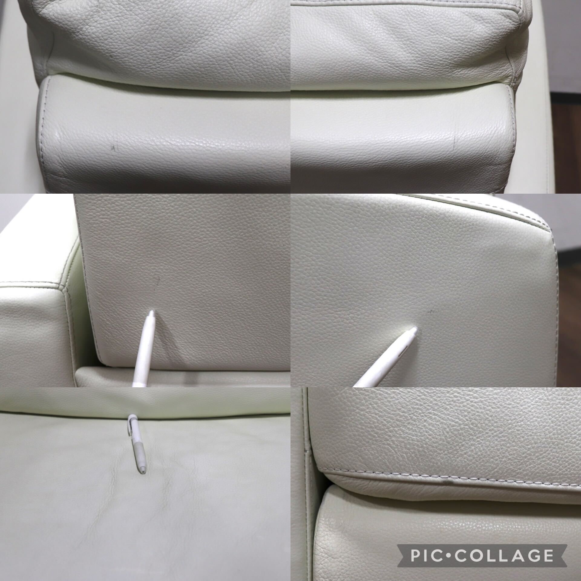 GMHH303○ギャラリーエム ACTUS / アクタス ASTI シングルソファ ドイツ リクライニングソファ ロックダウン式 ホワイト 本革 モダン