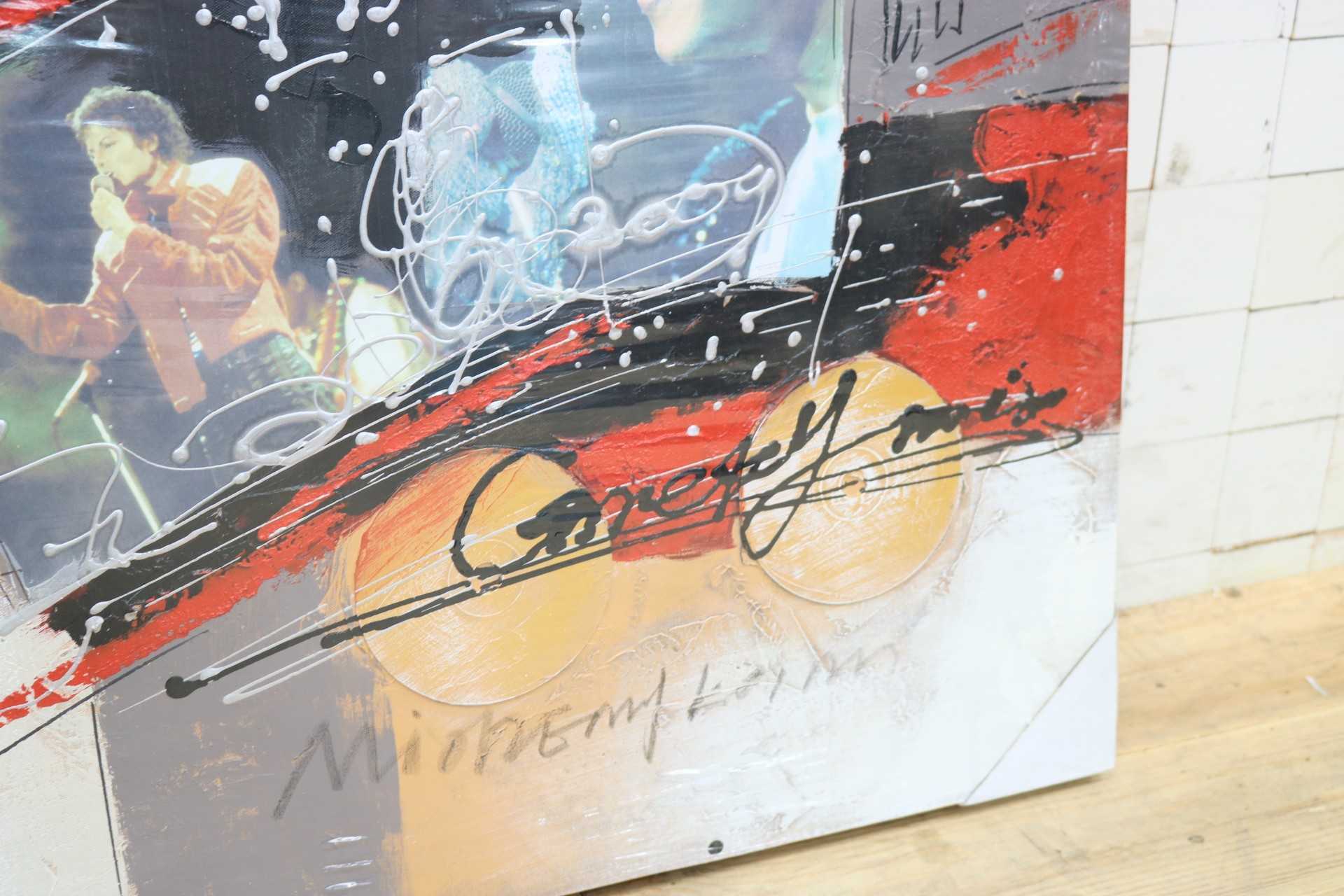 GMIK749V◯マイケル・ジャクソン アートパネル 大型 インテリアボード コラージュアート