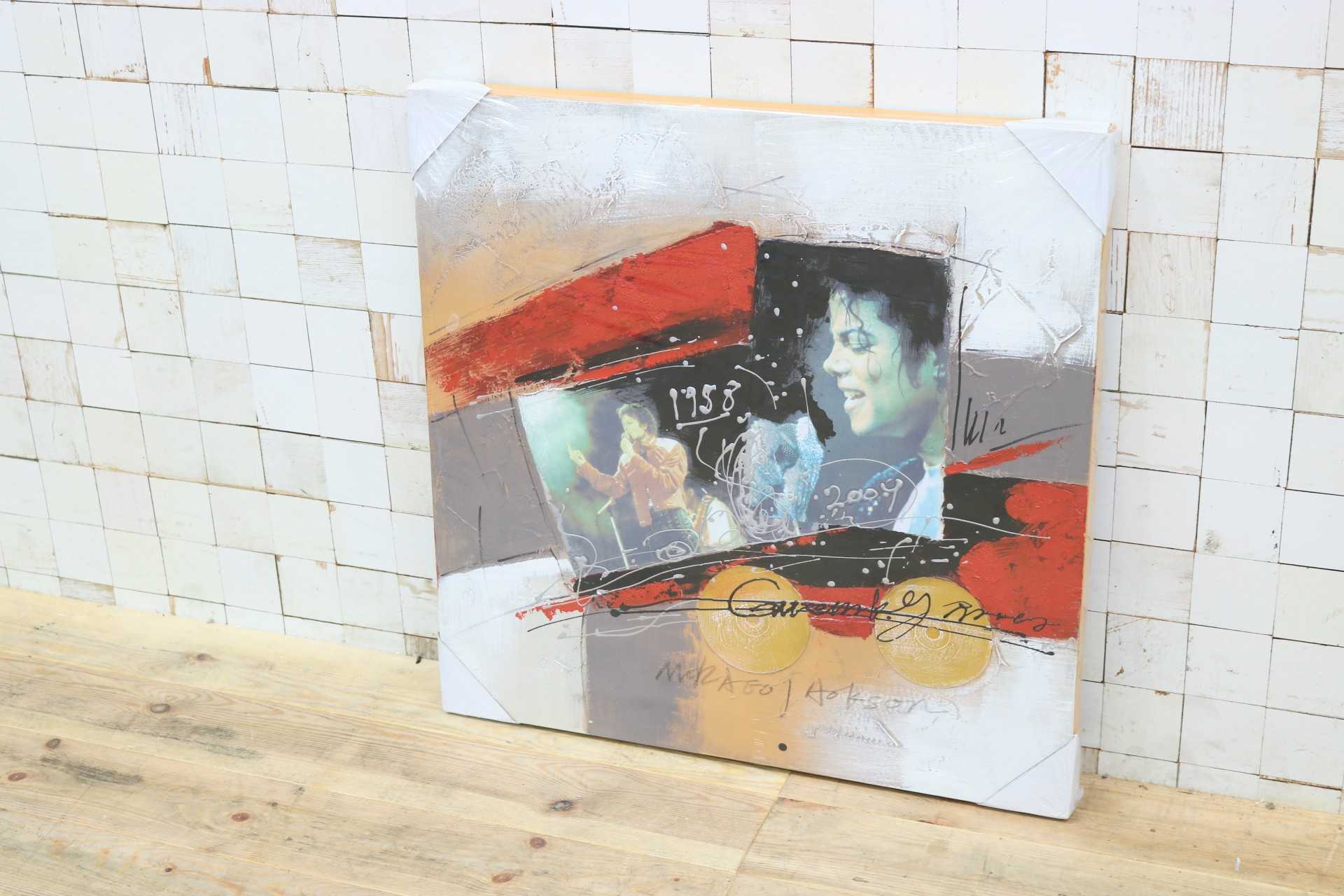 GMIK749W◯マイケル・ジャクソン アートパネル 大型 インテリアボード コラージュアート