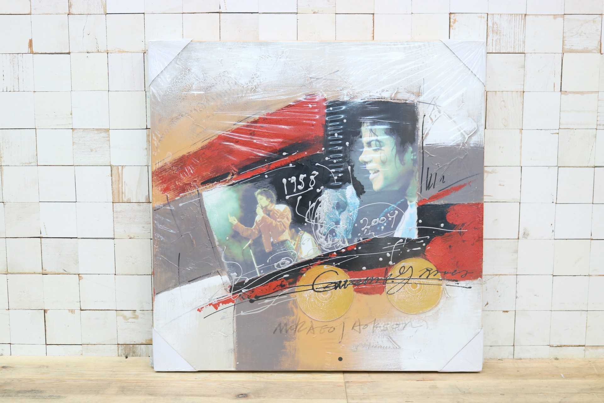 GMIK749W◯マイケル・ジャクソン アートパネル 大型 インテリアボード コラージュアート