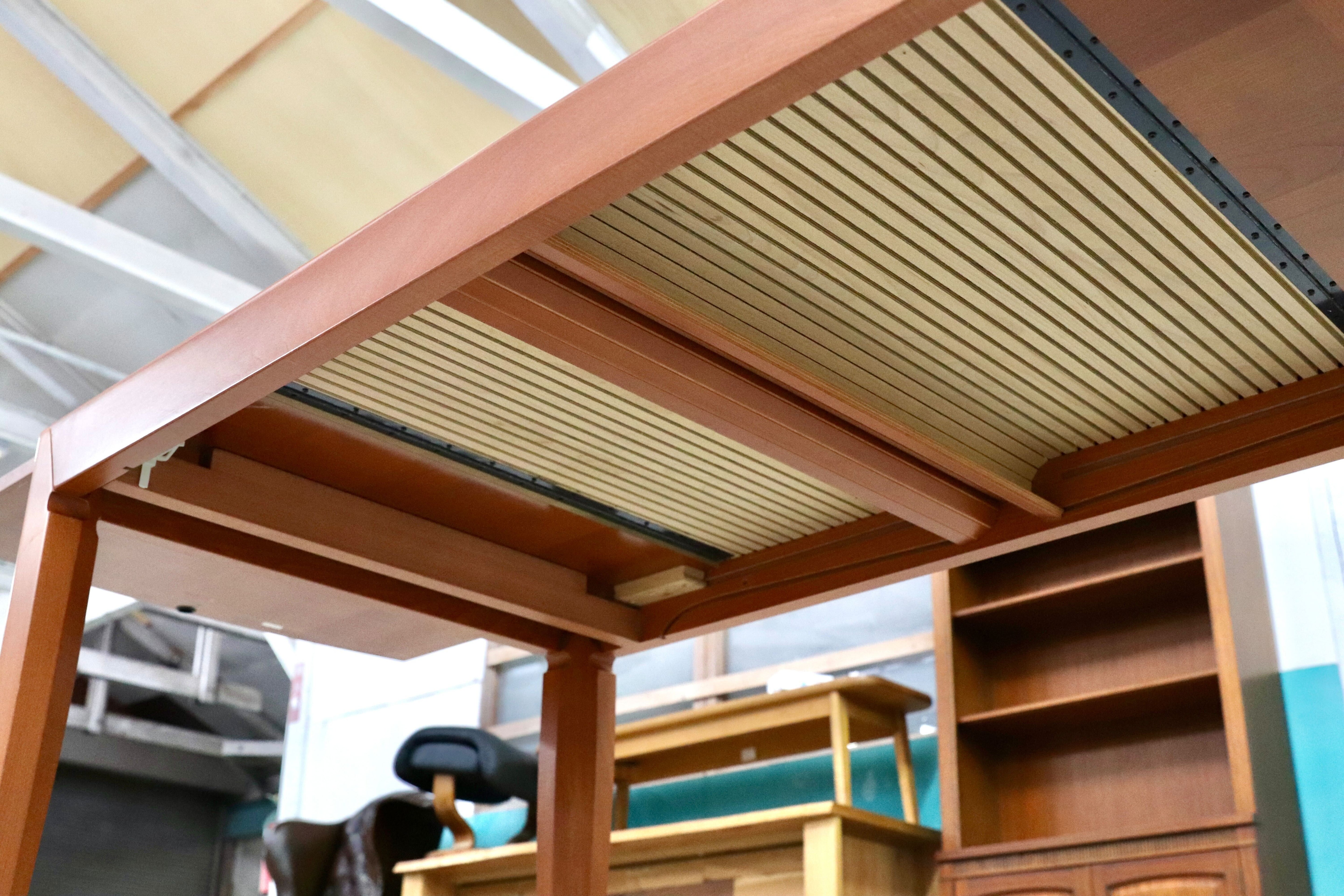 GMHK419○Calligaris / カリガリス エクステンション 伸長式 ダイニングテーブル 食卓テーブル イタリアモダン チェリー
