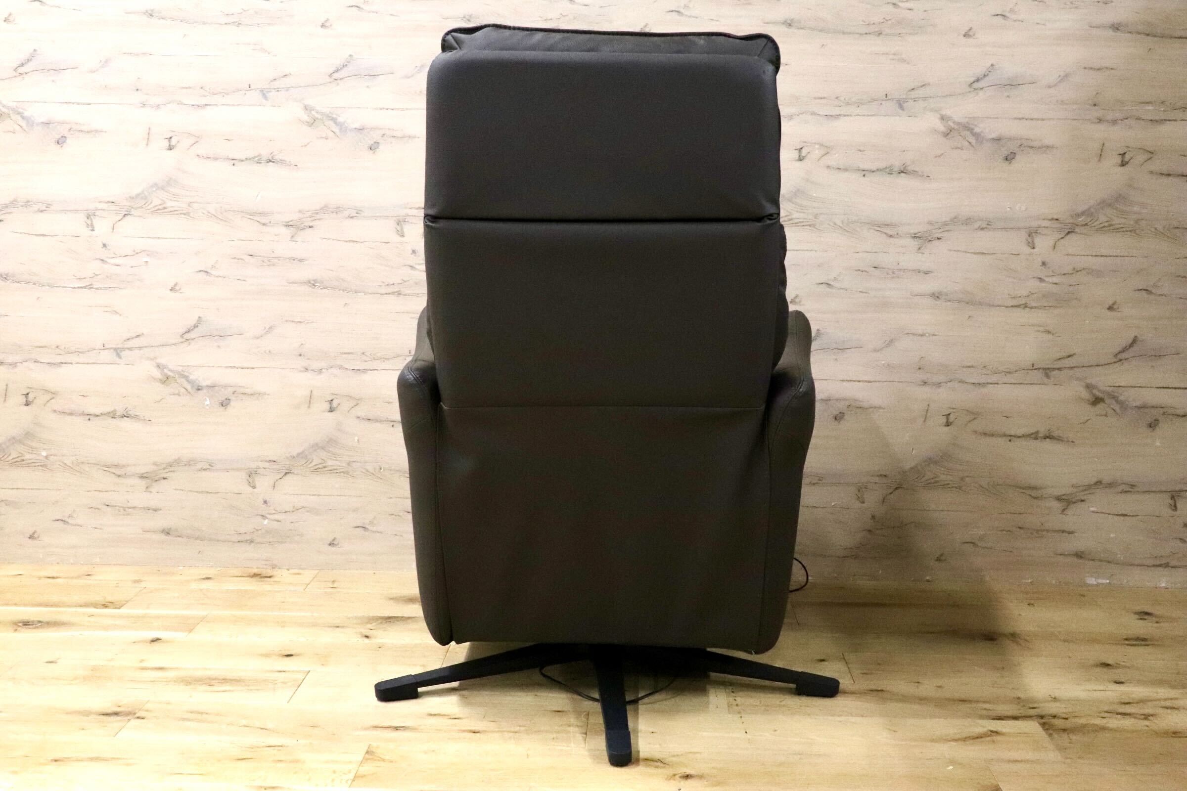 GMIS165A○NITORI / ニトリ 電動 リクライニングチェア パーソナルチェア リクライニングソファ 本革 定価約10万