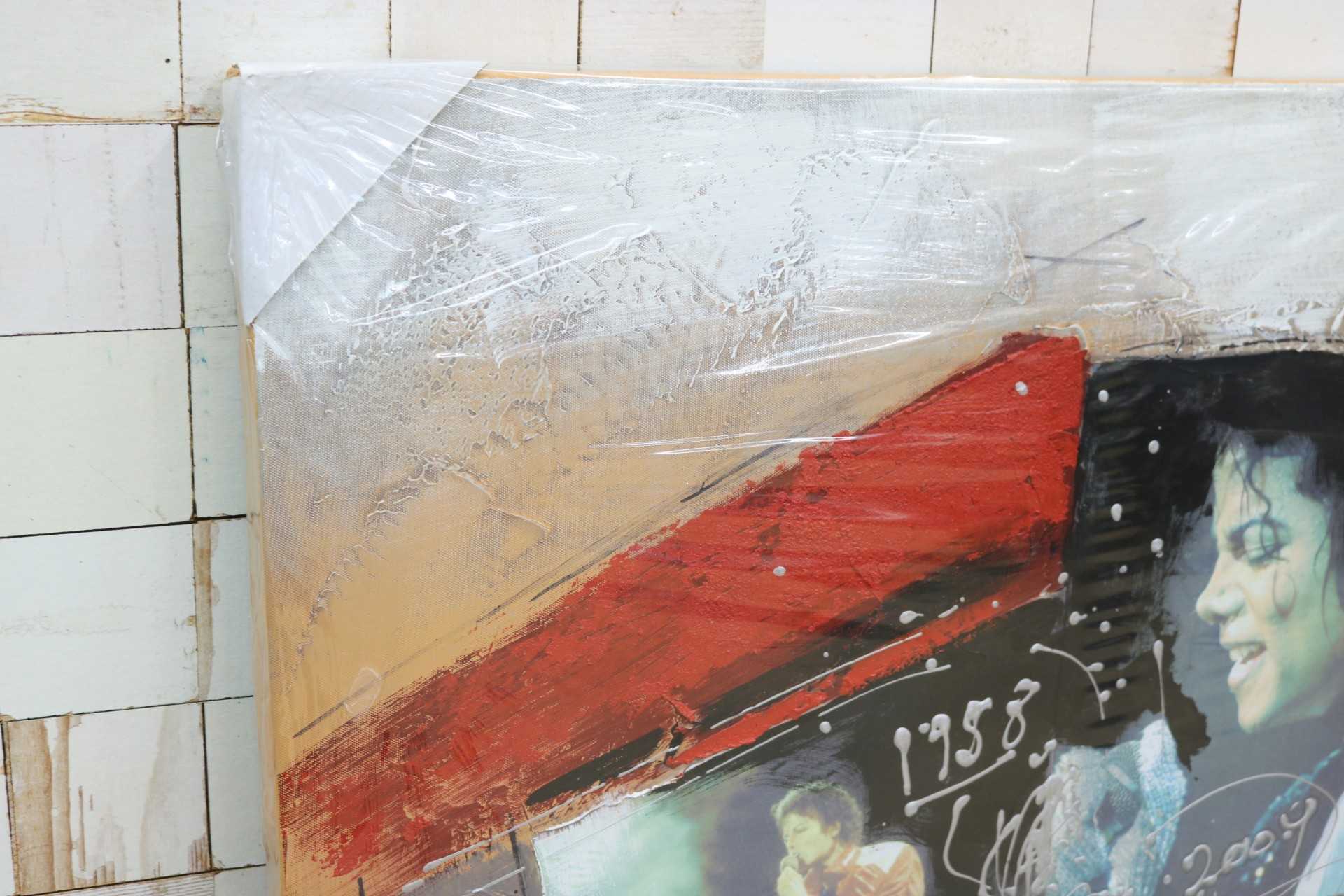 GMIK749W◯マイケル・ジャクソン アートパネル 大型 インテリアボード コラージュアート