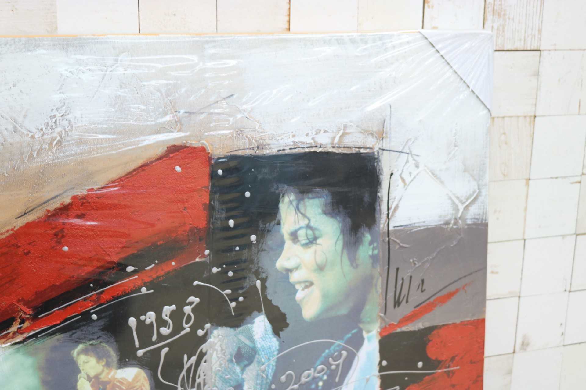 GMIK749W◯マイケル・ジャクソン アートパネル 大型 インテリアボード コラージュアート