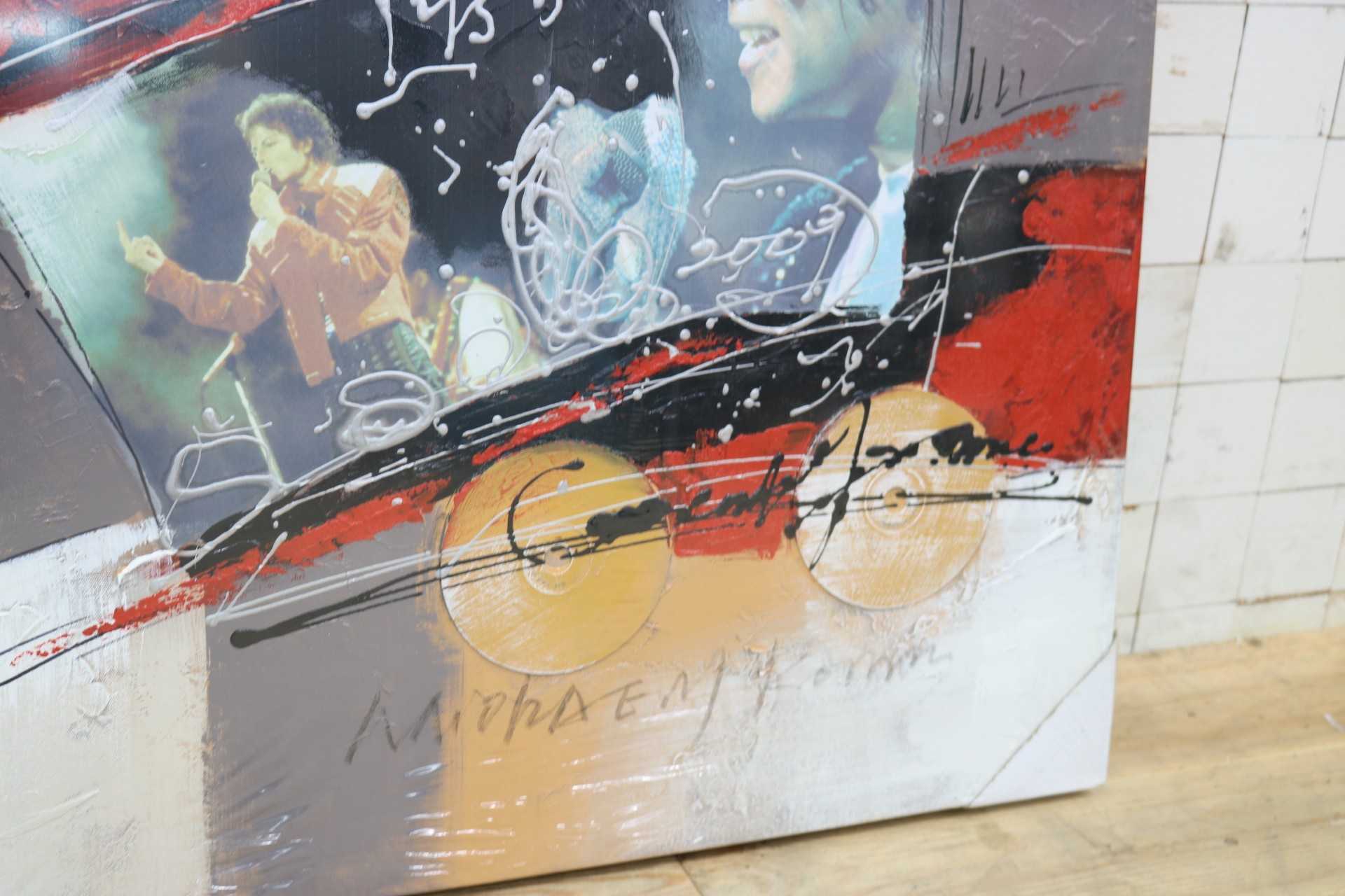 GMIK749X◯マイケル・ジャクソン アートパネル 大型 インテリアボード コラージュアート