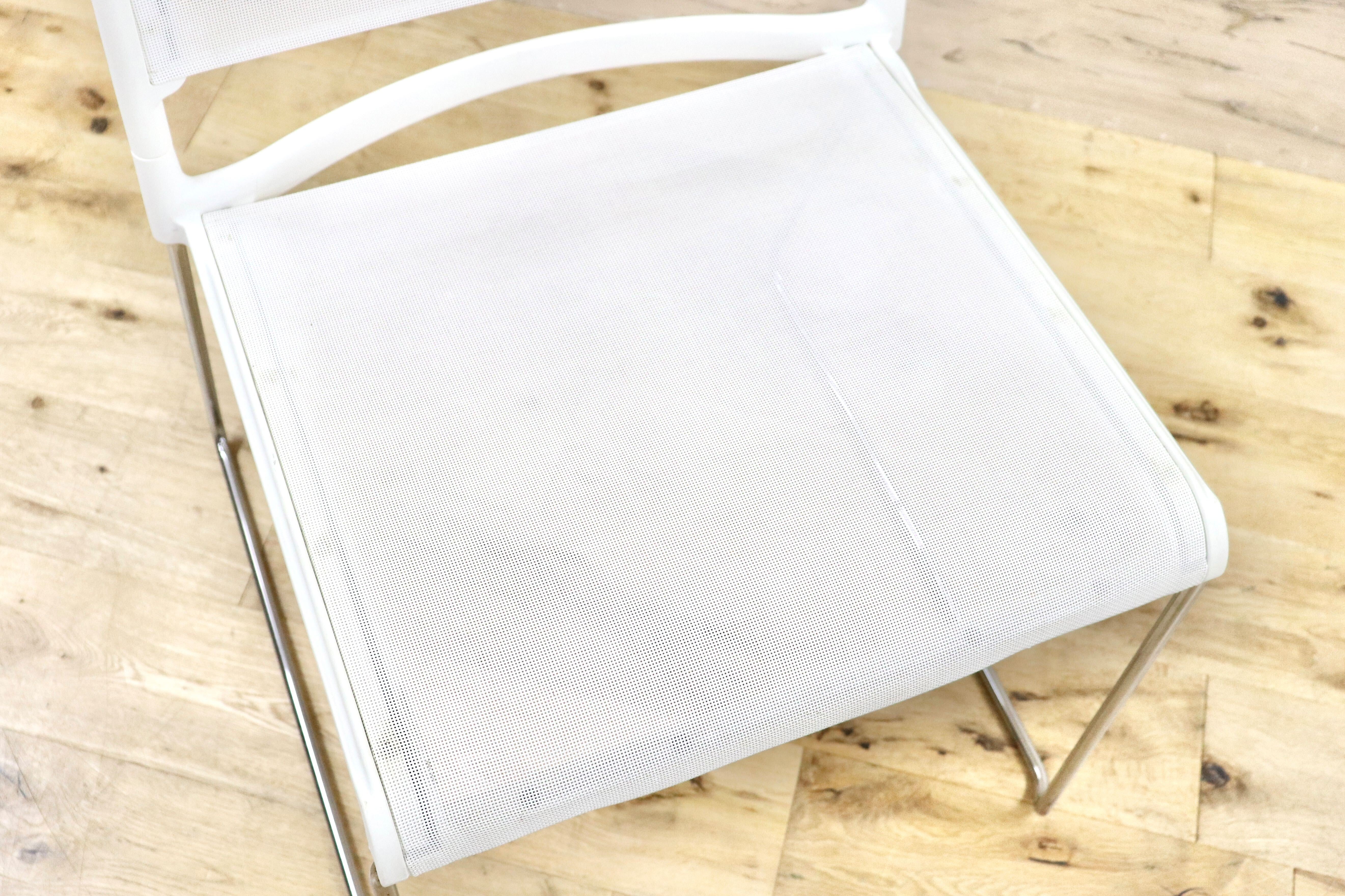 GMHF41D○wilkhahn / ウィルクハーン 230 range alineダイニングチェア 椅子 2脚セット スタッキング ホワイト メッシュ 16.4万