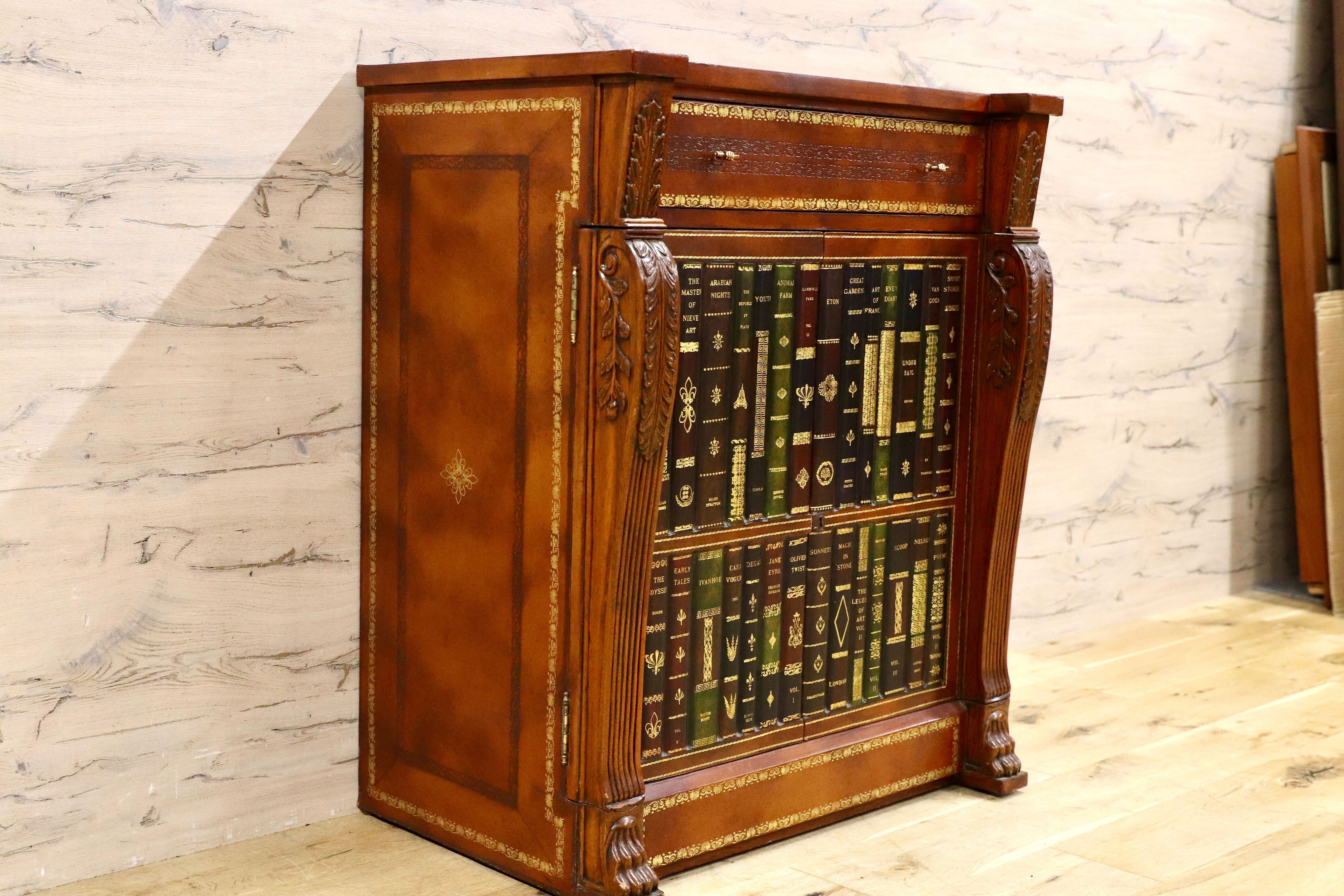 GMHS568○MATTE AND-SMITH / メートランドスミス チェスト サイドボード リビングボード 英国 最高級 家具 クラシック レザートップ 稀少