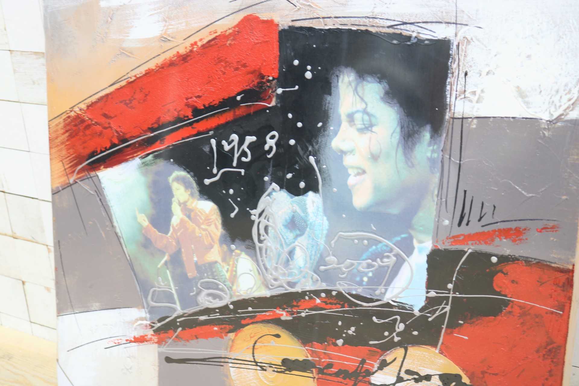 GMIK749X◯マイケル・ジャクソン アートパネル 大型 インテリアボード コラージュアート