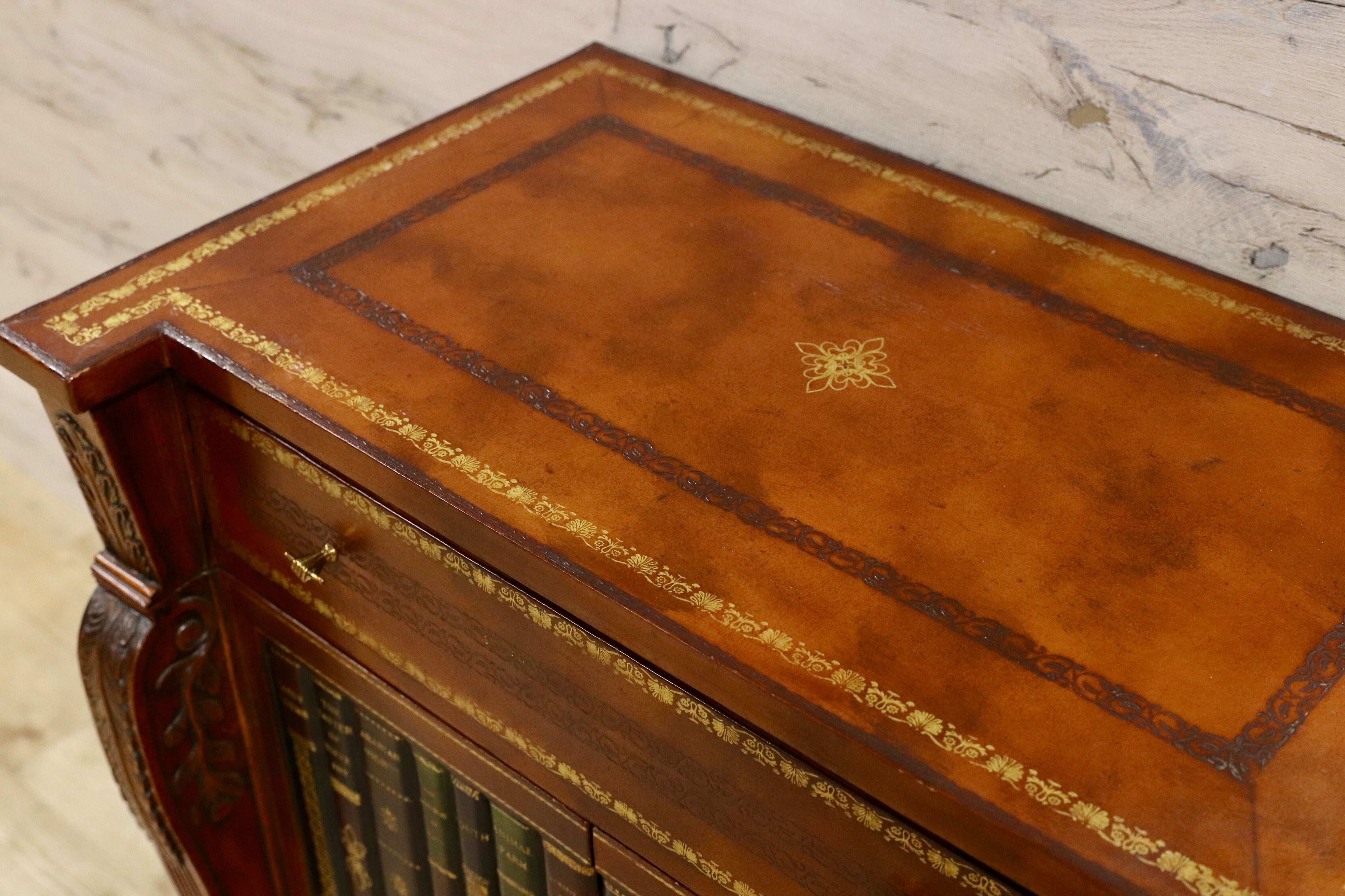 GMHS568○MATTE AND-SMITH / メートランドスミス チェスト サイドボード リビングボード 英国 最高級 家具 クラシック レザートップ 稀少